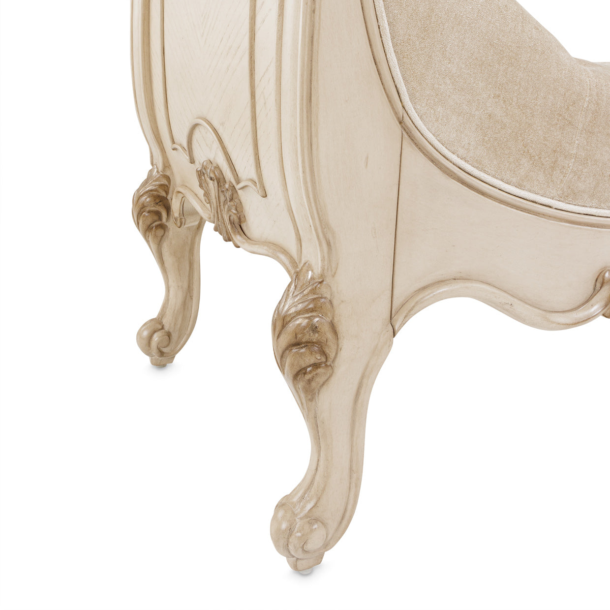 Platine de Royale Champagne Non-Storage Bed Bench - Ornate Home