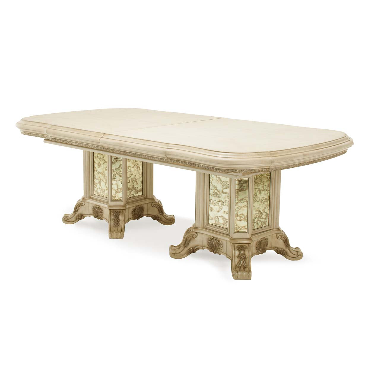 Platine de Royale Champagne Rectangular Dining Table - Ornate Home