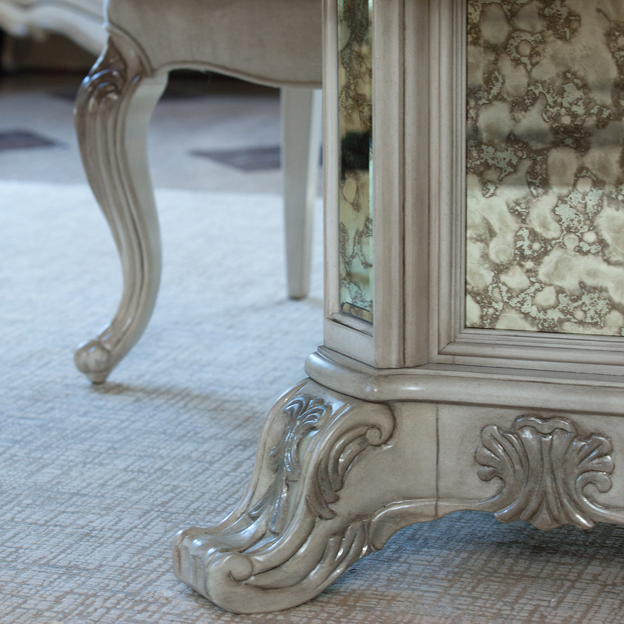Platine de Royale Champagne Rectangular Dining Table - Ornate Home