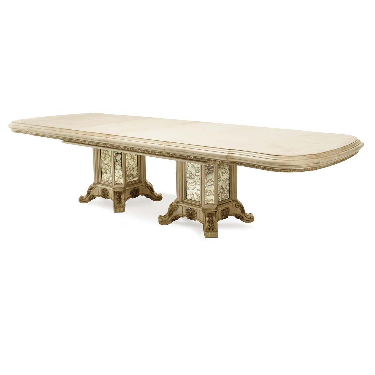 Platine de Royale Champagne Rectangular Dining Table - Ornate Home