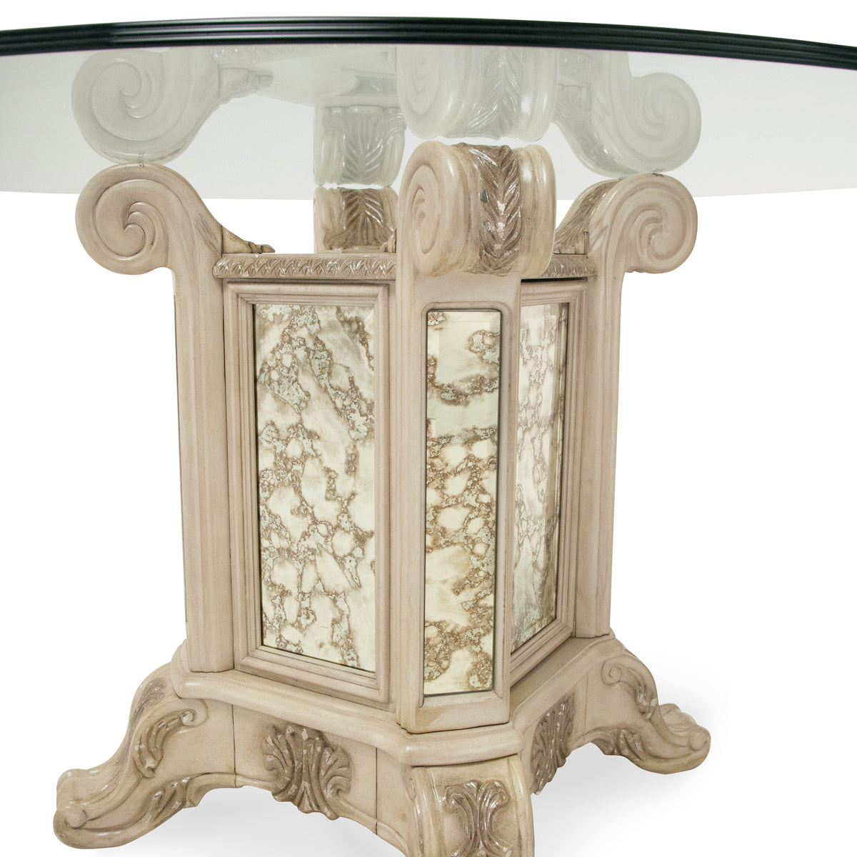Platine de Royale Champagne Round Dining Table