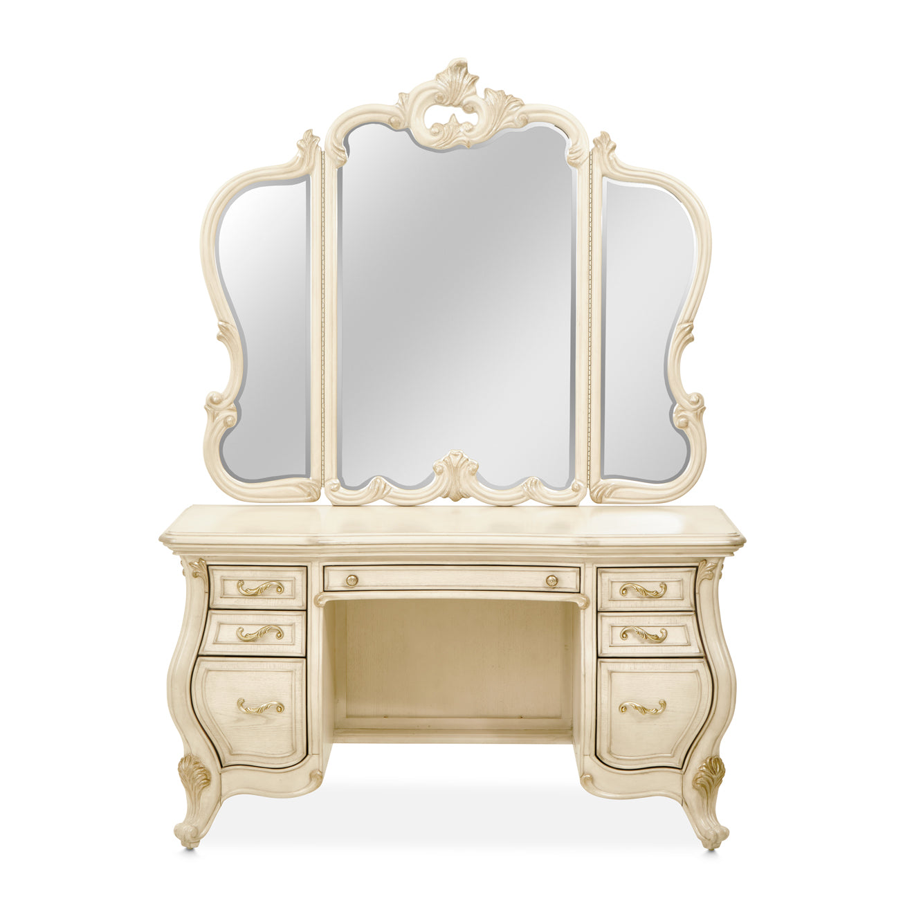 Platine de Royale Champagne Vanity Set - Ornate Home