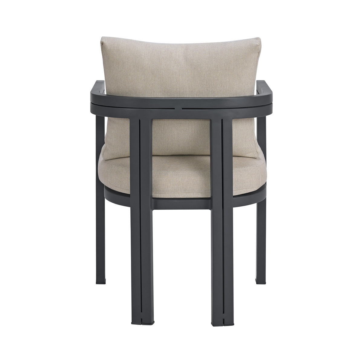 Playa Dark Grey 6-Piece Standard Height Outdoor Dining Set - Ornate Home