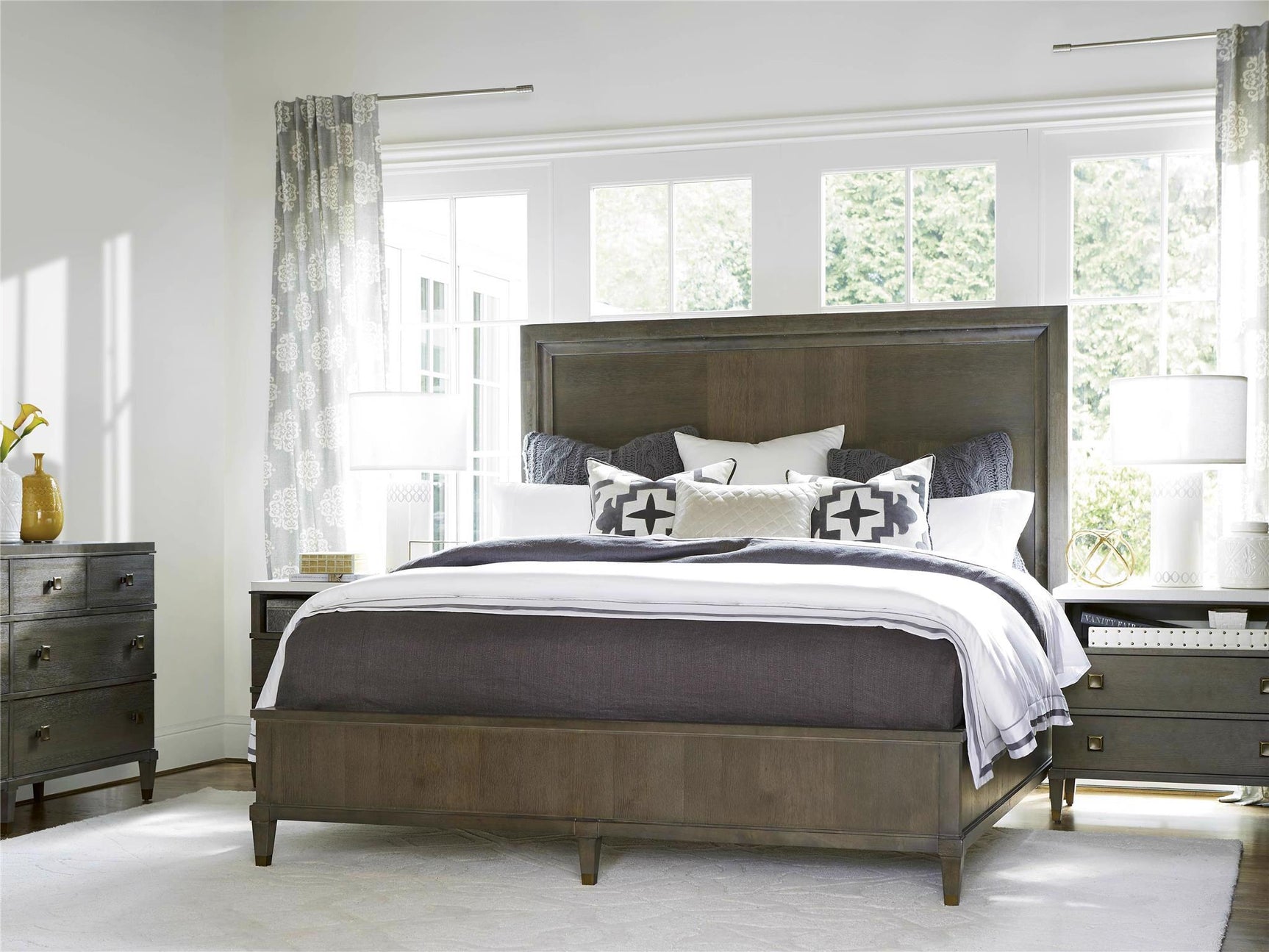 Playlist Brown/White Two Drawer Nightstand - Ornate Home