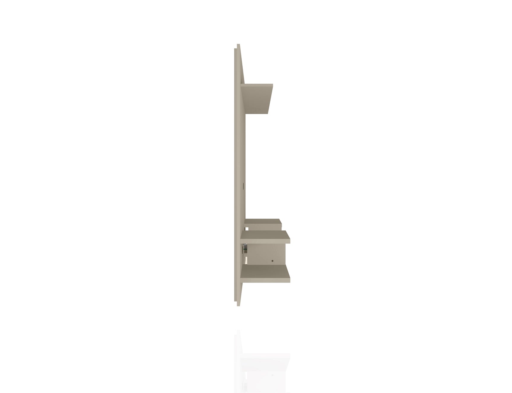 Plaza 64.25 Floating Entertainment Center in Off White - Ornate Home