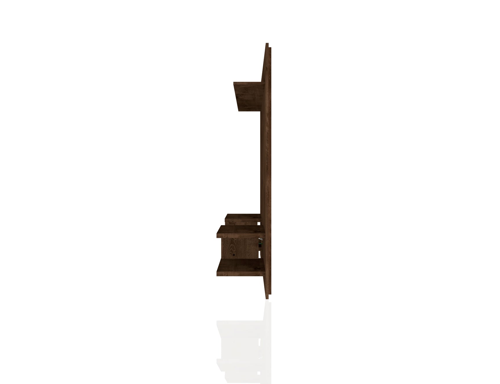 Plaza 64.25 Floating Entertainment Center in Rustic Brown - Ornate Home