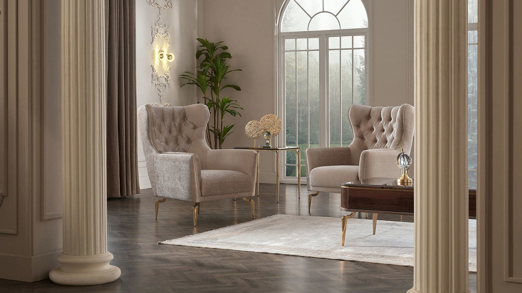 Plaza Living Room Set - Ornate Home