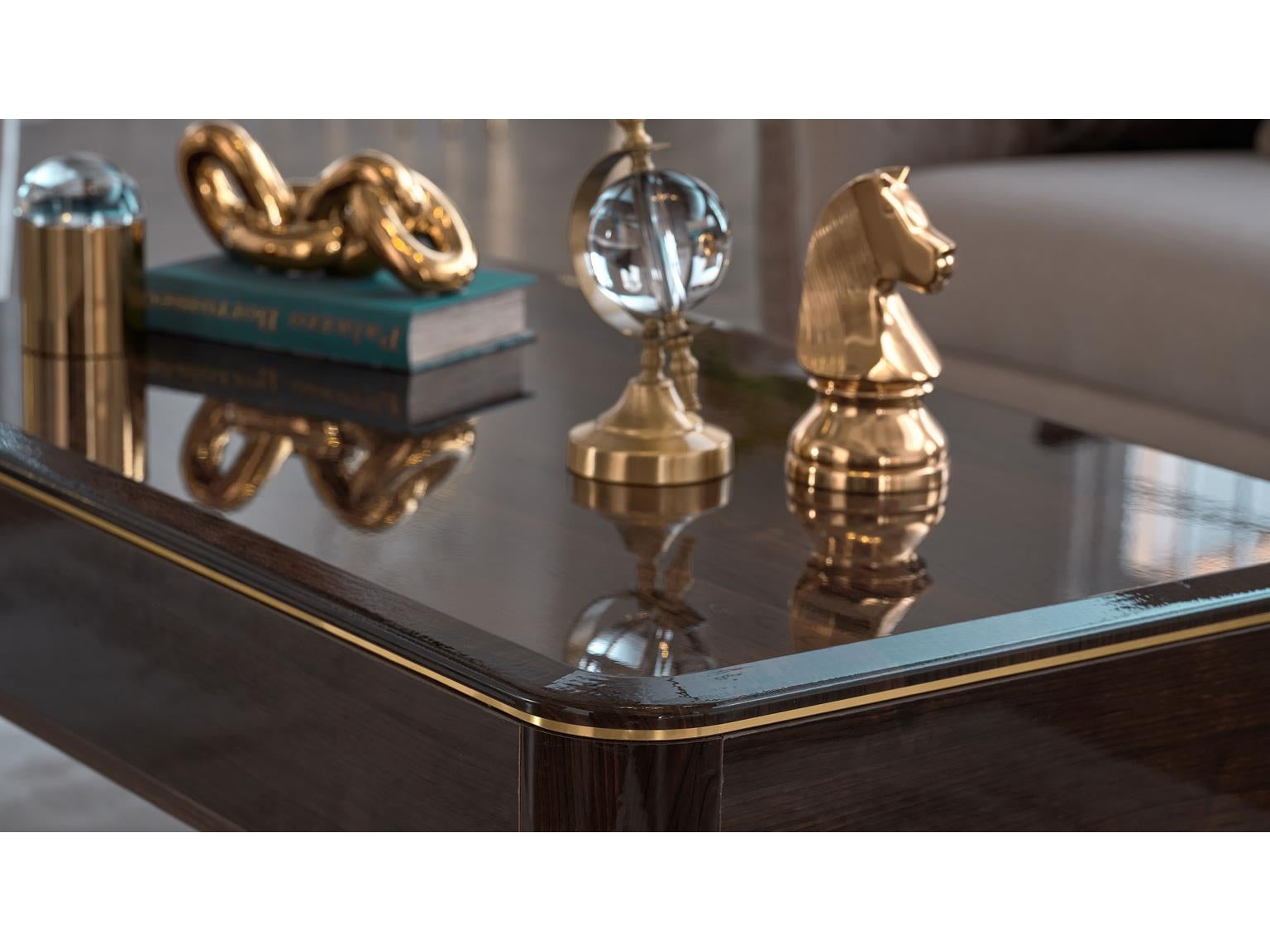 Plaza Walnut Coffee Table - Ornate Home