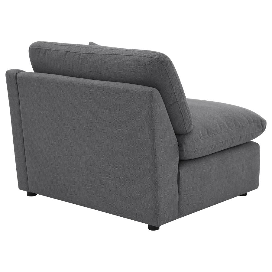 Pluma Charcoal Modular Sectional Fabric Create your own Style - Ornate Home