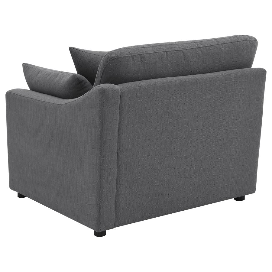 Pluma Charcoal Modular Sectional Fabric Create your own Style - Ornate Home
