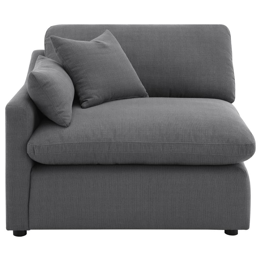 Pluma Charcoal Modular Sectional Fabric Create your own Style - Ornate Home