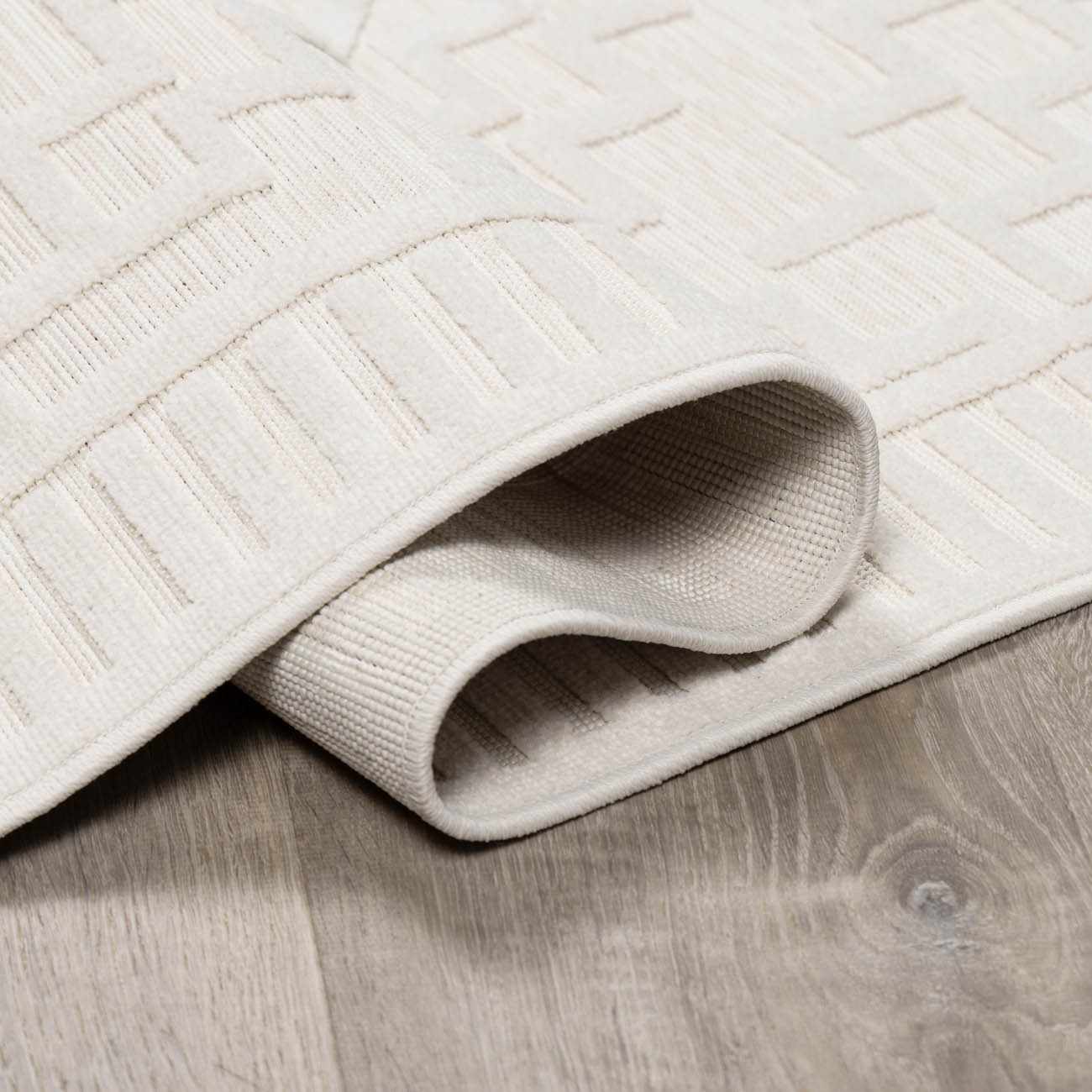 Plumtree 3D White Outdoor Rug - Ornate Home