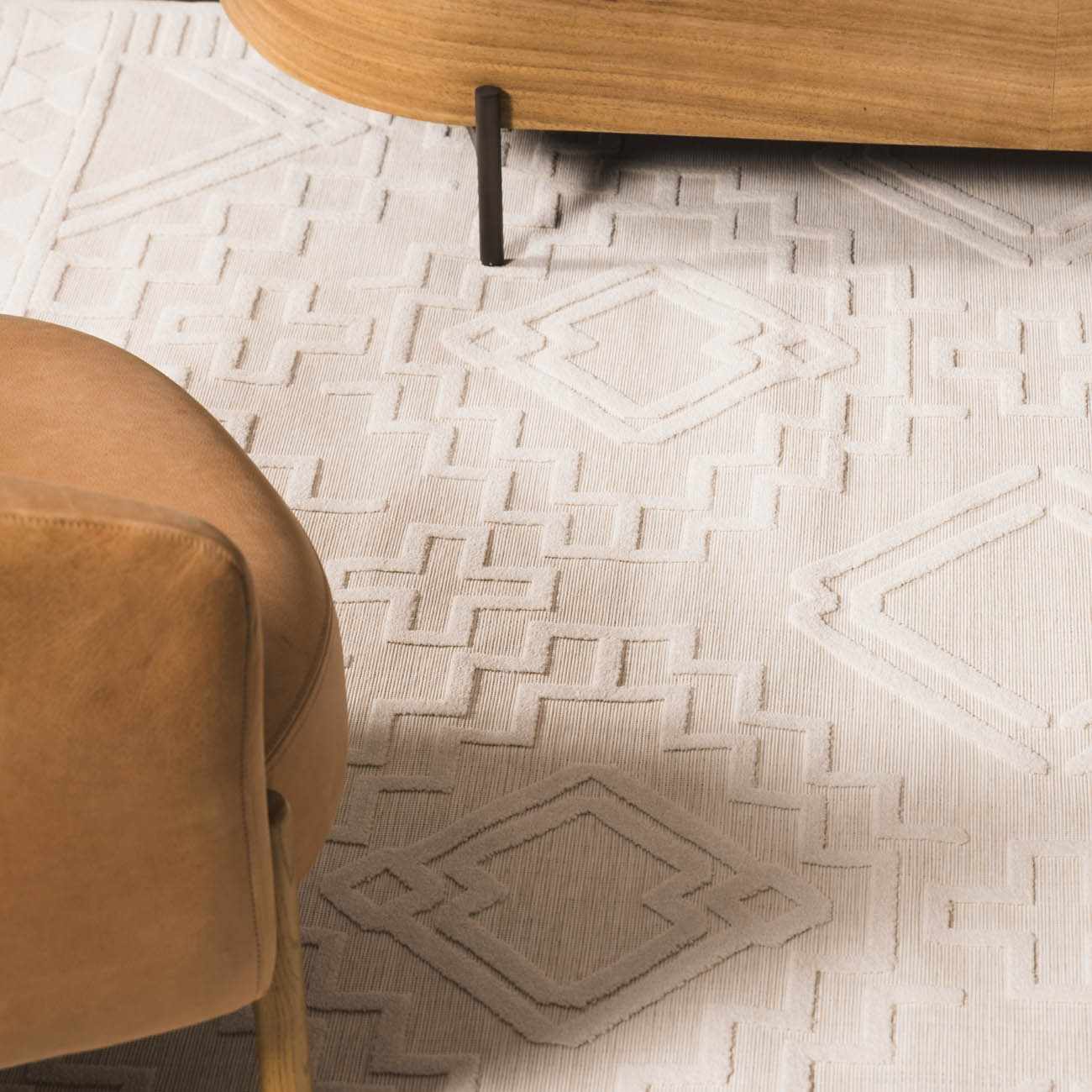 Plumtree 3D White Outdoor Rug - Ornate Home