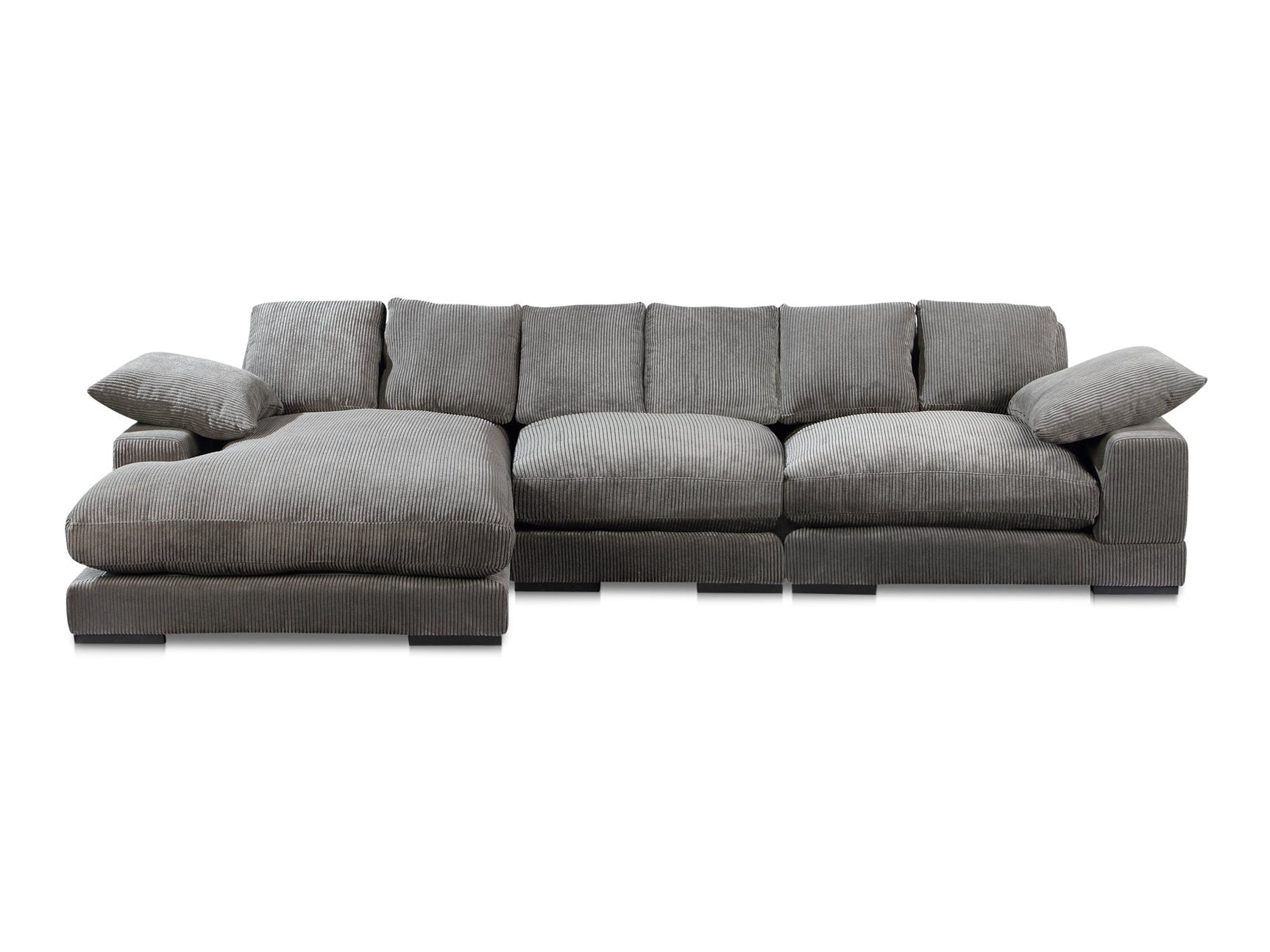 Plunge Charcoal Large Sectional - Ornate Home