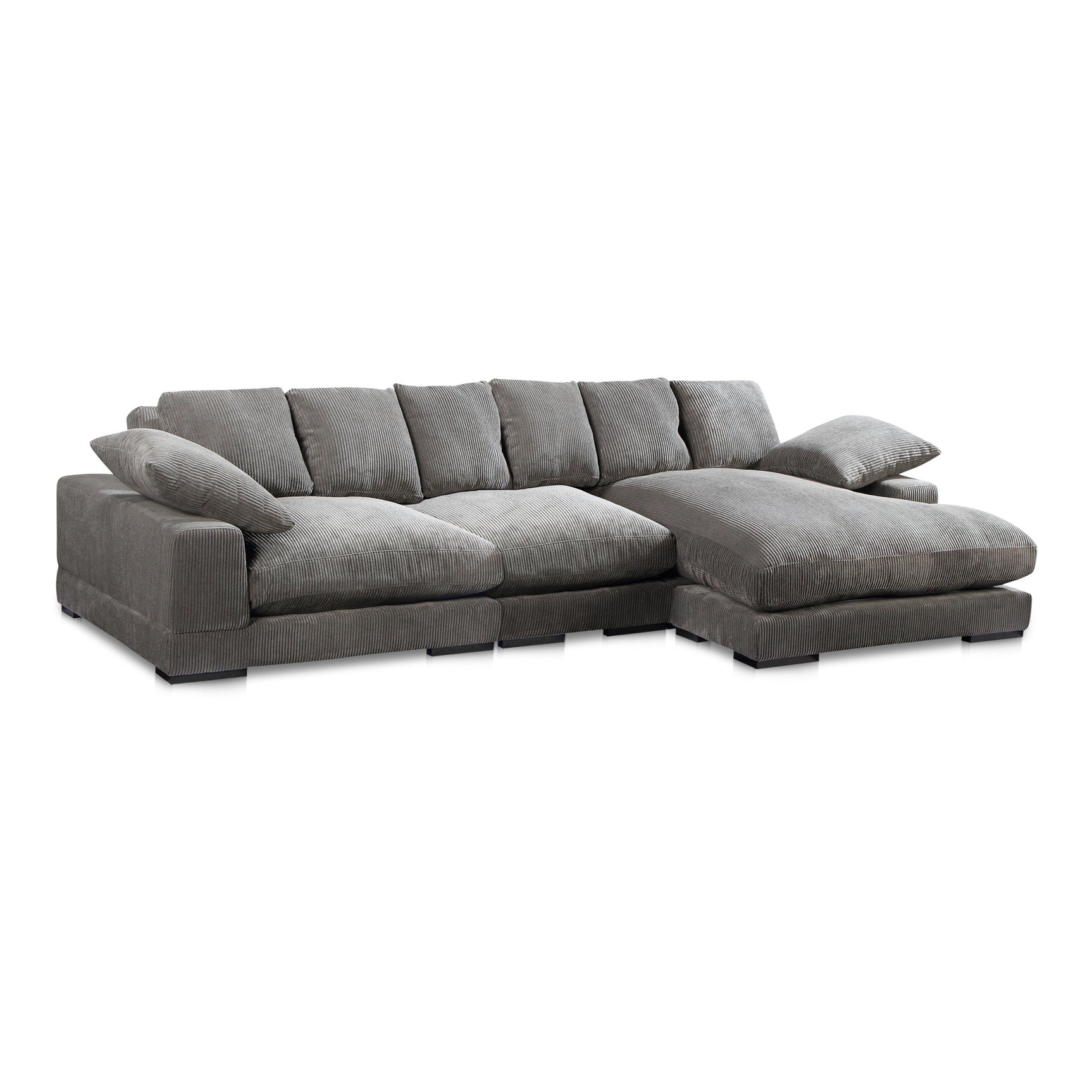 Plunge Charcoal Large Sectional - Ornate Home