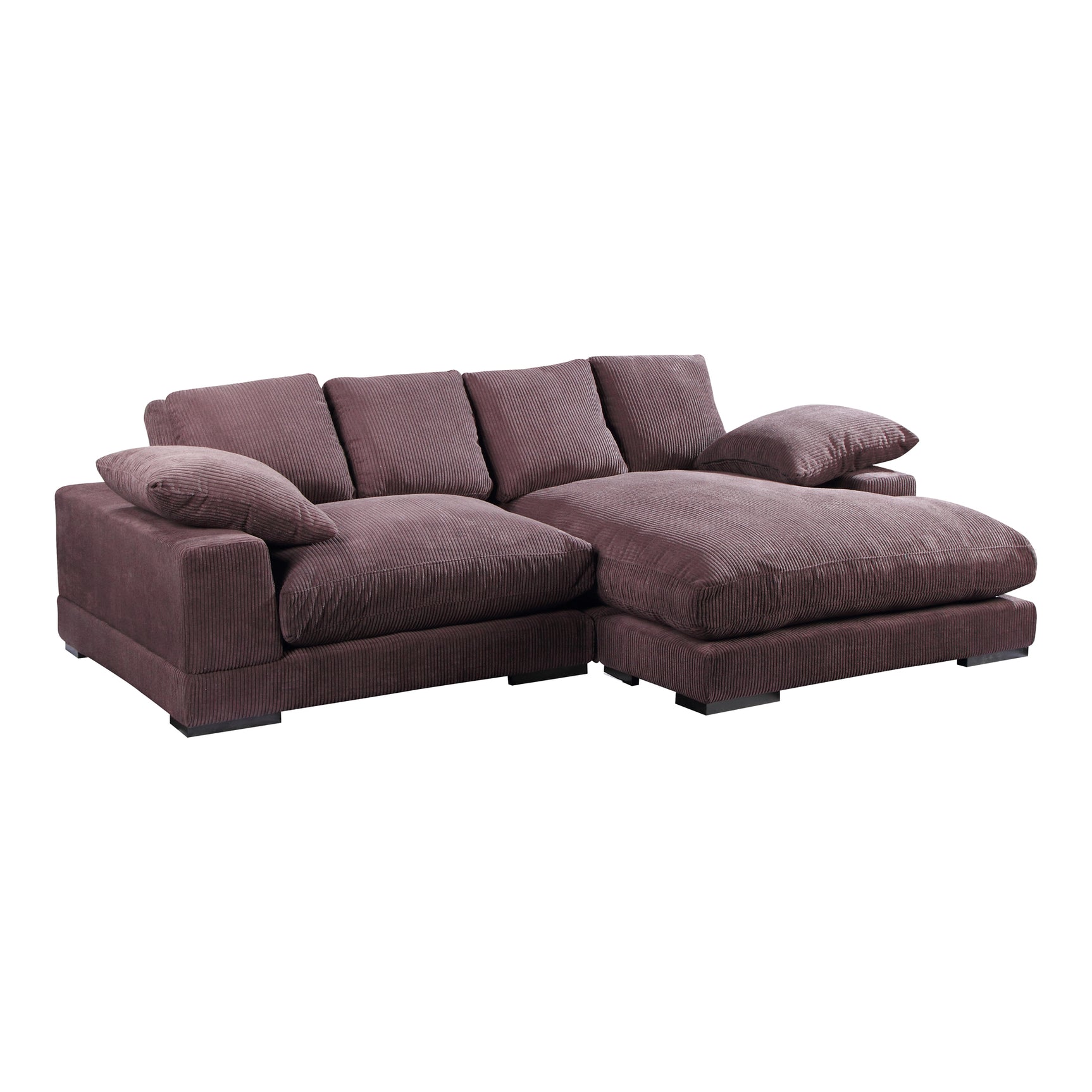Plunge Dark Brown Sectional - Ornate Home