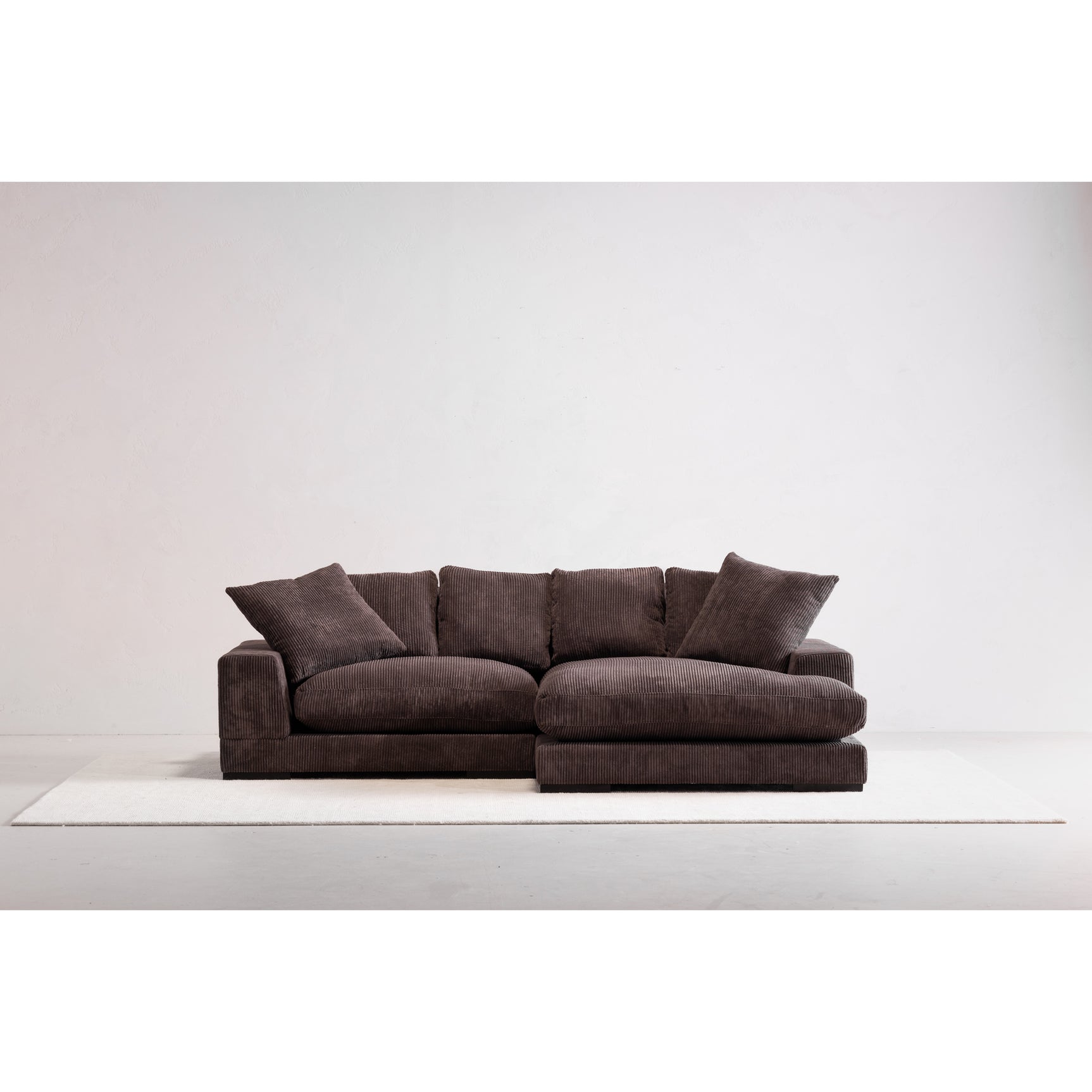 Plunge Dark Brown Sectional - Ornate Home