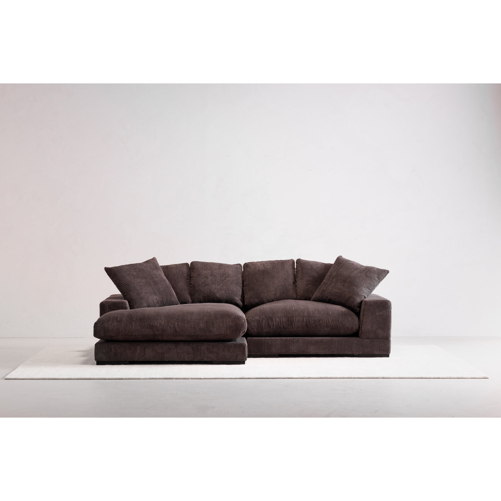 Plunge Dark Brown Sectional - Ornate Home