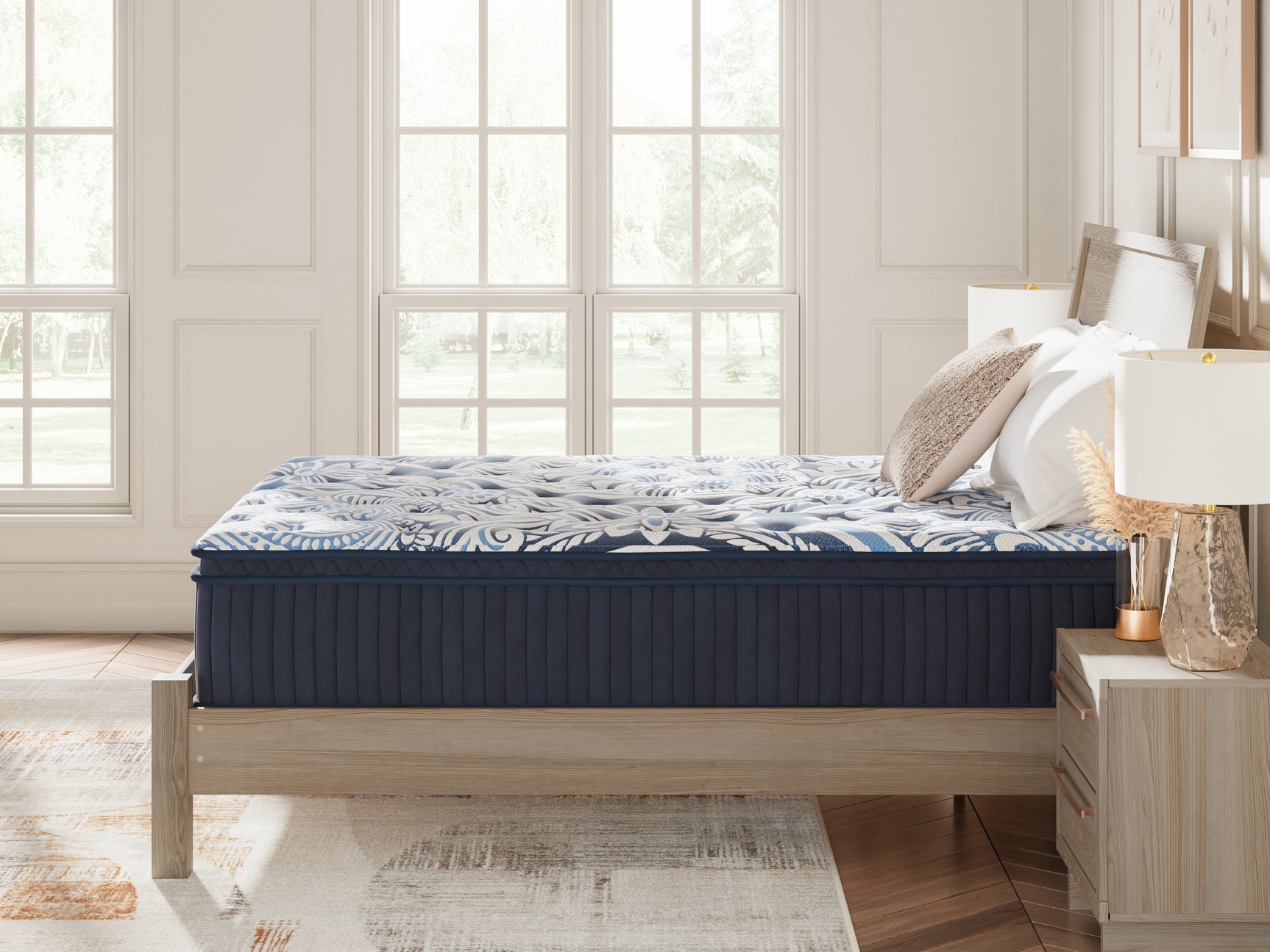 Plush Luxe 2.0 Blue Queen Mattress - Ornate Home
