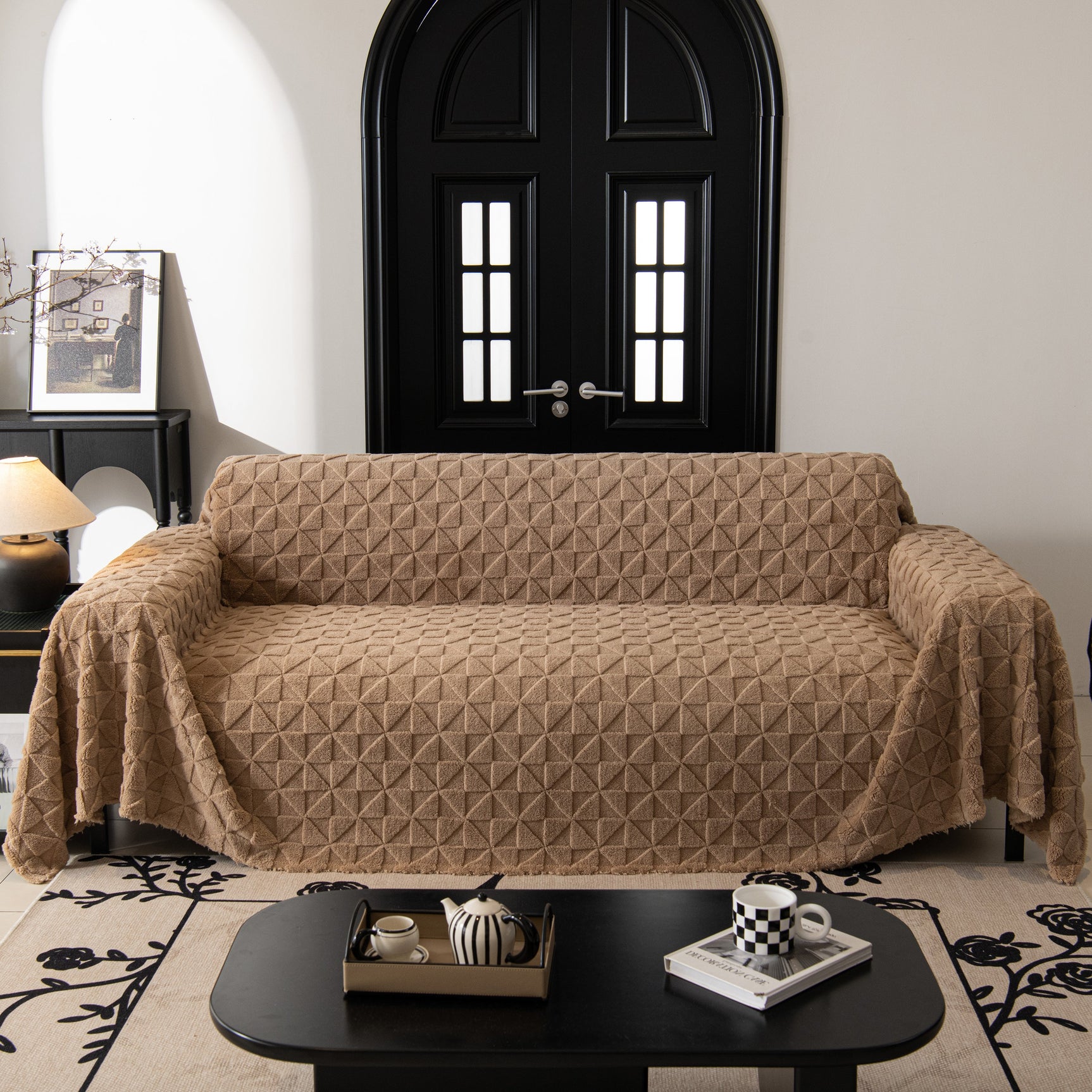 Plush Soft Couch Cover for Sofa and Furniture Lightweight Throw Blankets for Sectional Couch - Ornate Home