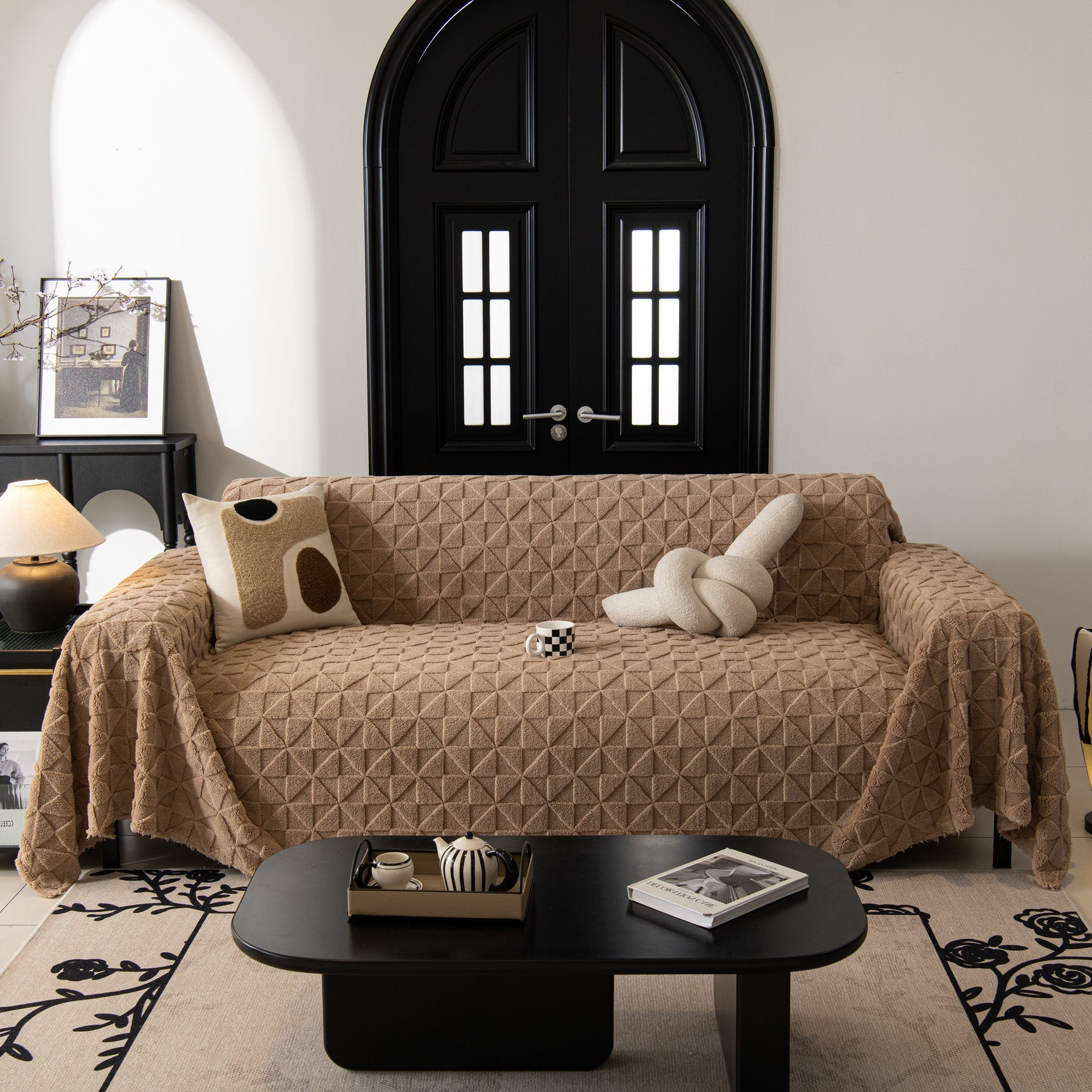 Plush Soft Couch Cover for Sofa and Furniture Lightweight Throw Blankets for Sectional Couch - Ornate Home