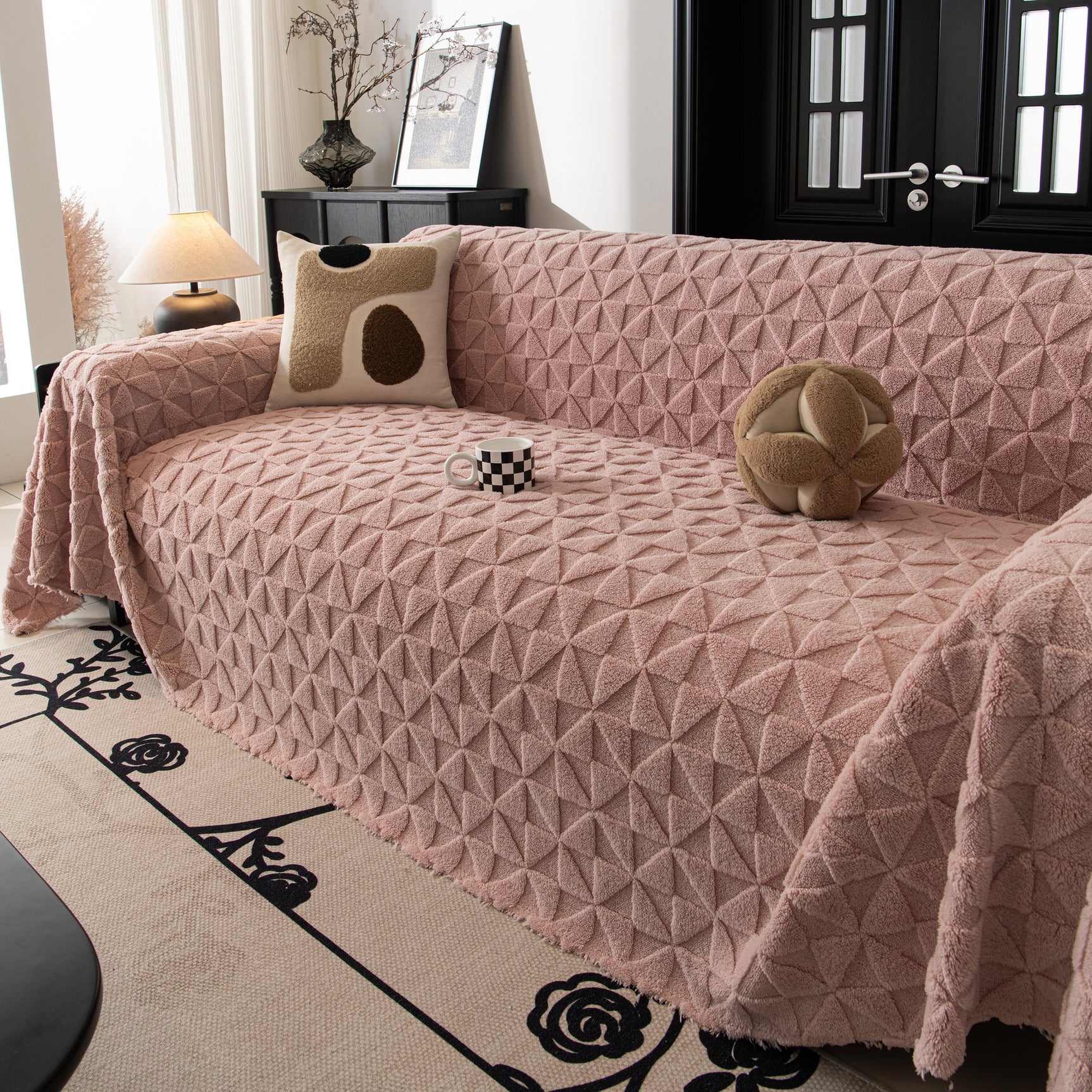 Plush Soft Couch Cover for Sofa and Furniture Lightweight Throw Blankets for Sectional Couch - Ornate Home