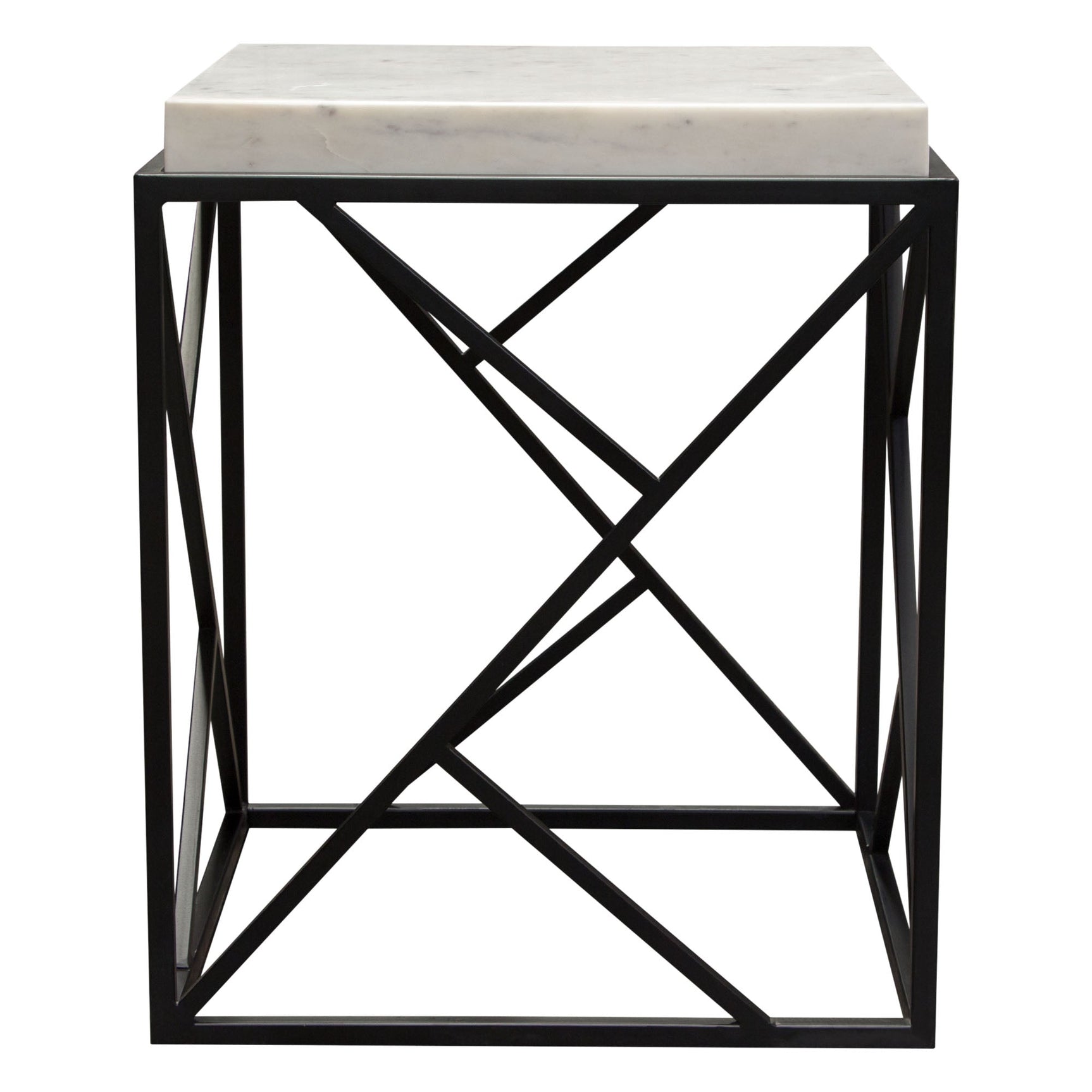 Plymouth Grey Square Accent Table - Ornate Home