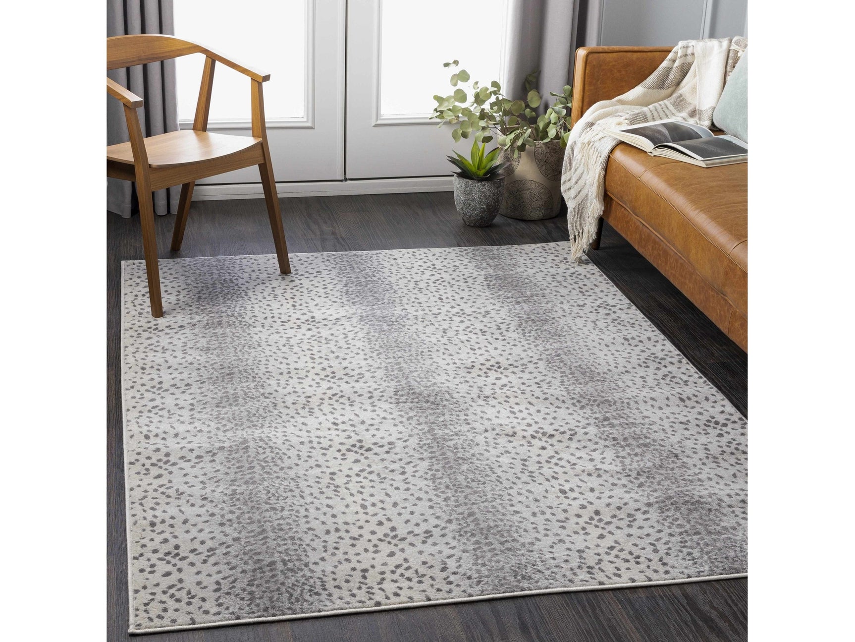 Pointblank Gray Antelope Print Rug - Ornate Home