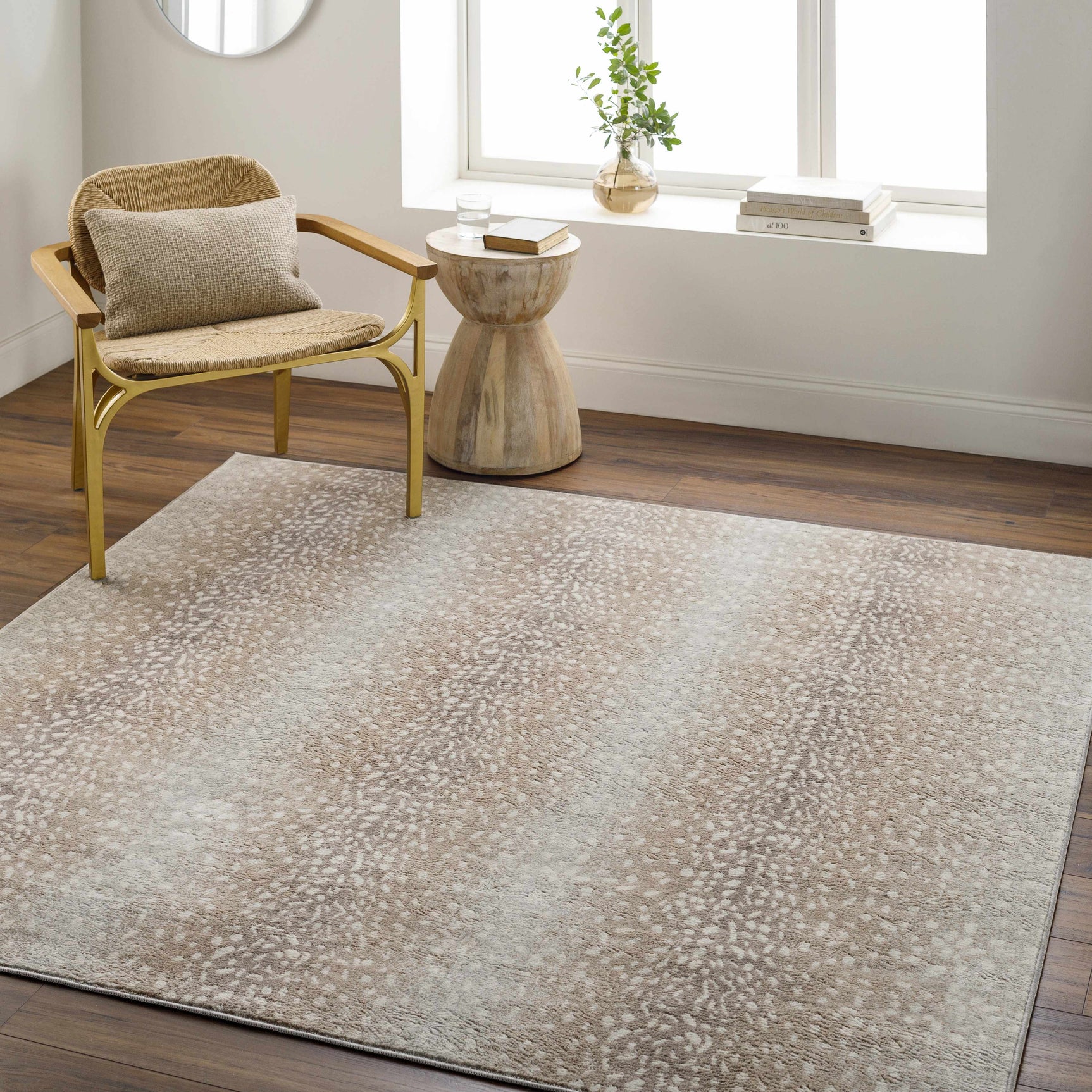 Pointblank Tan Leopard Print Rug - Ornate Home