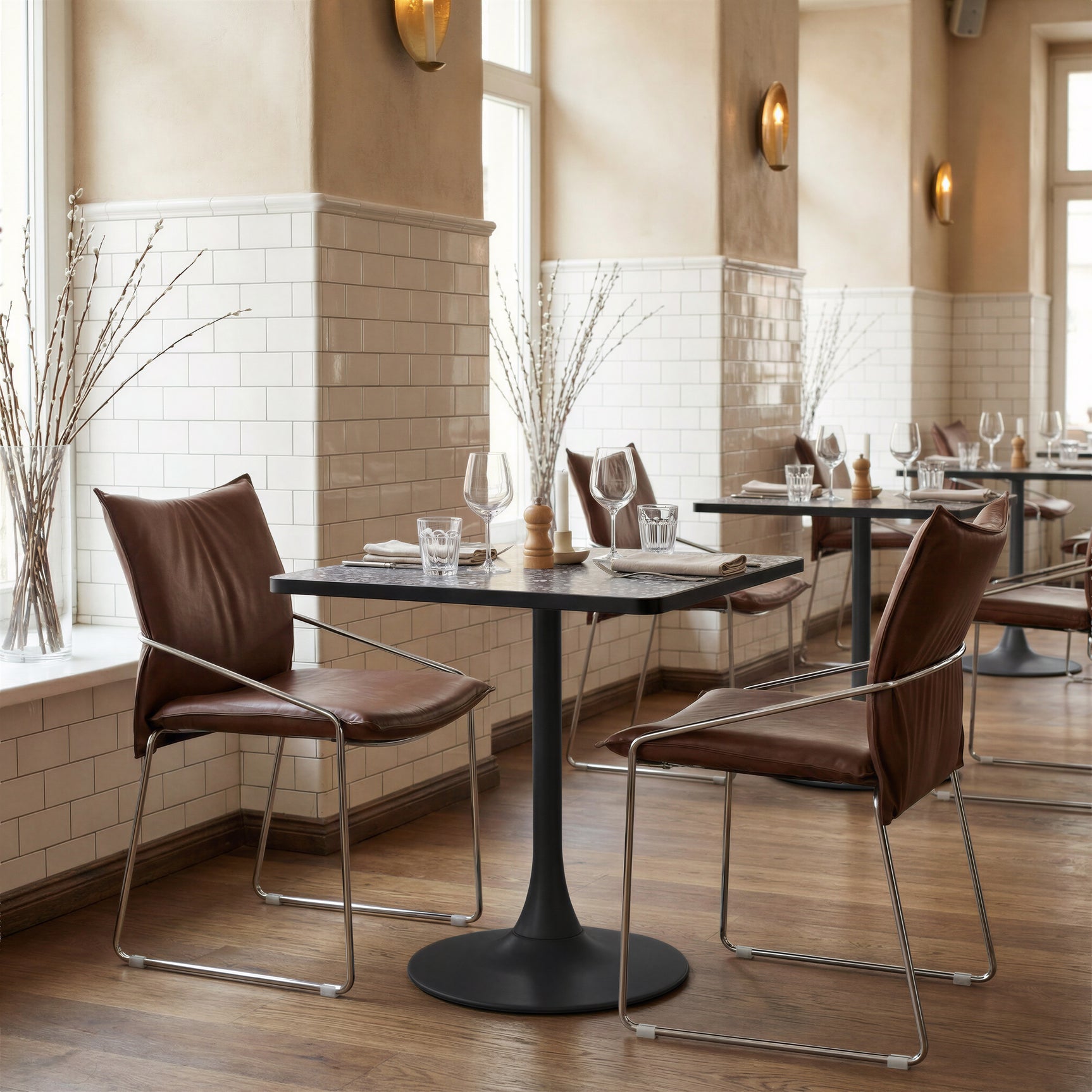 Pola Brown Dining Chair (Set of 2)