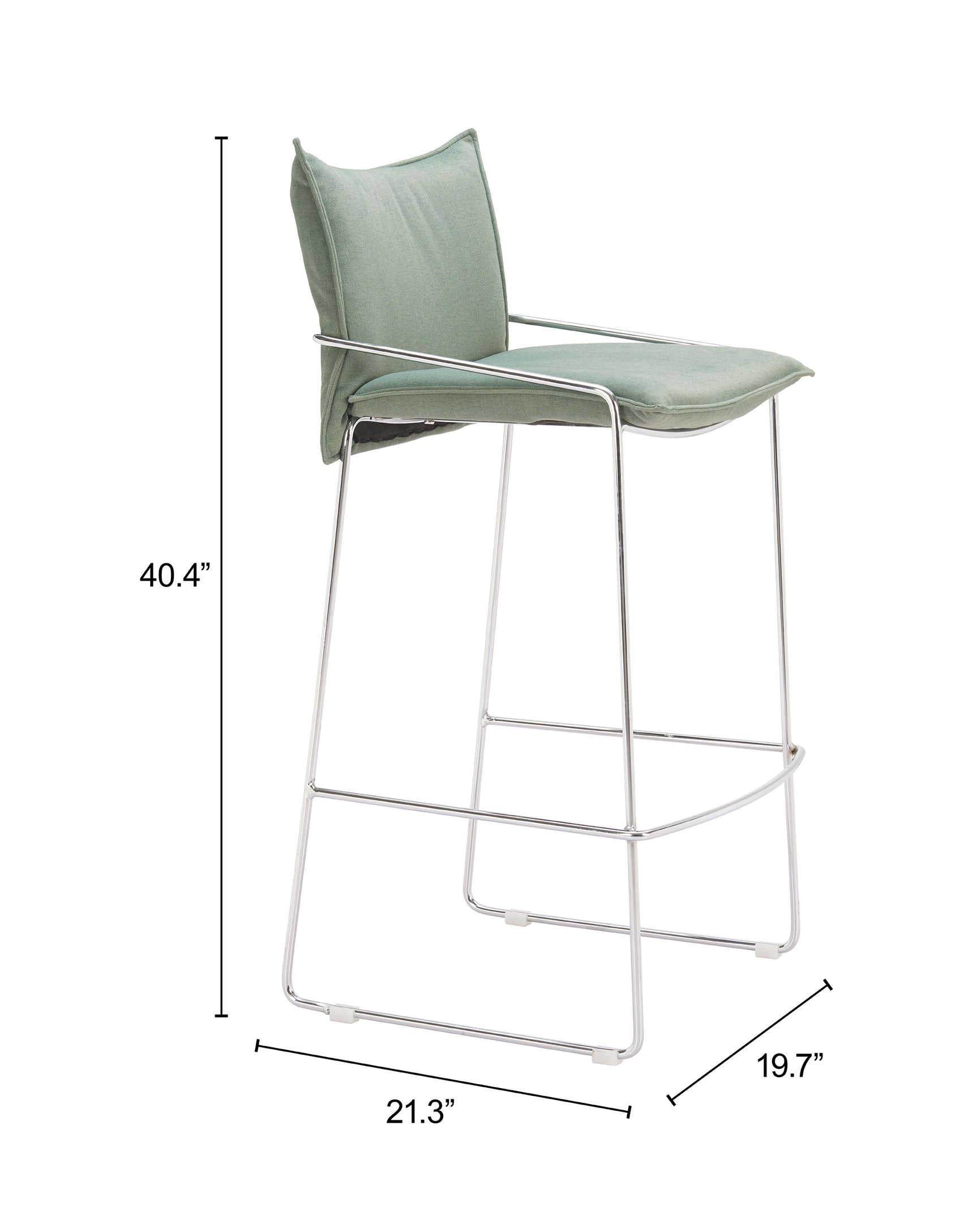 Pola Green Barstool - Ornate Home