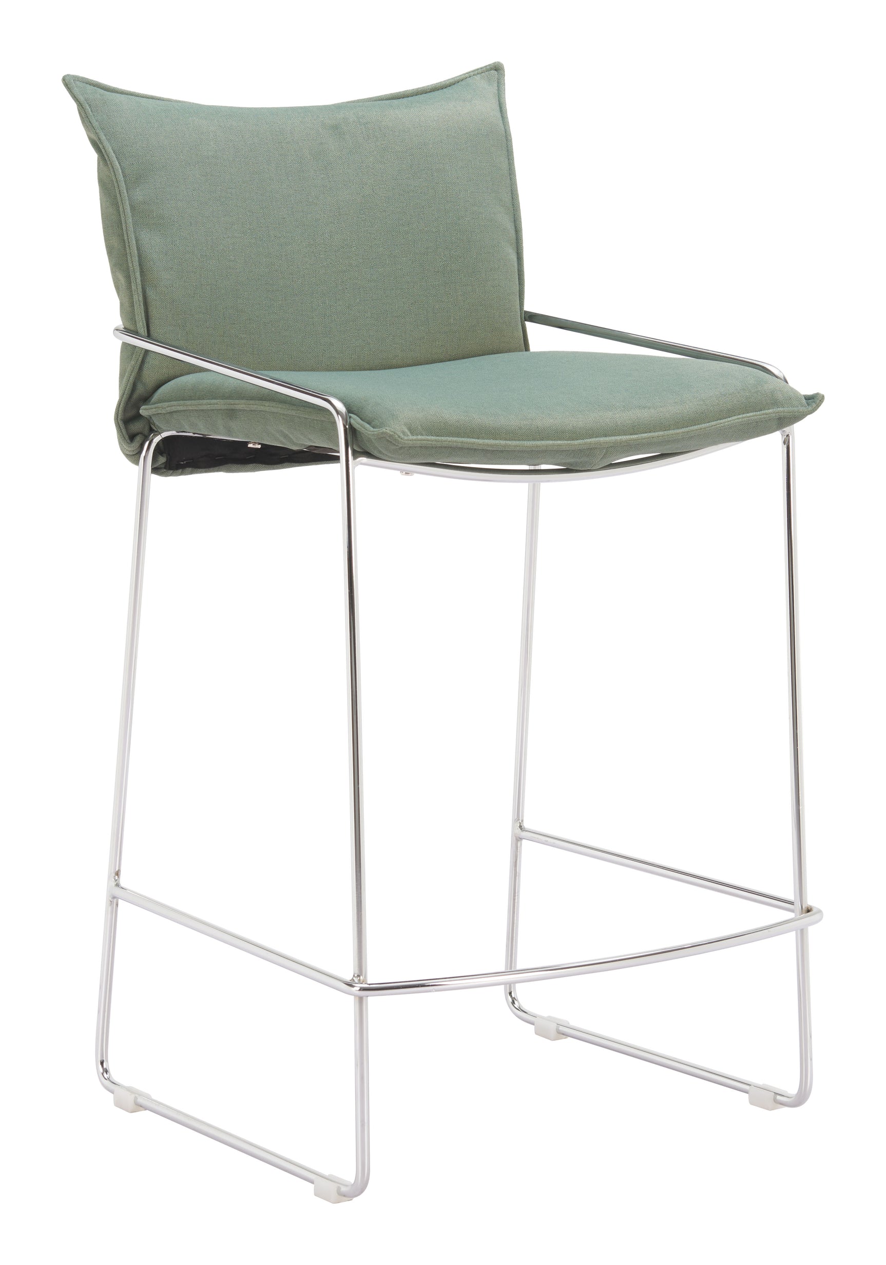 Pola Green Counter Stool - Ornate Home