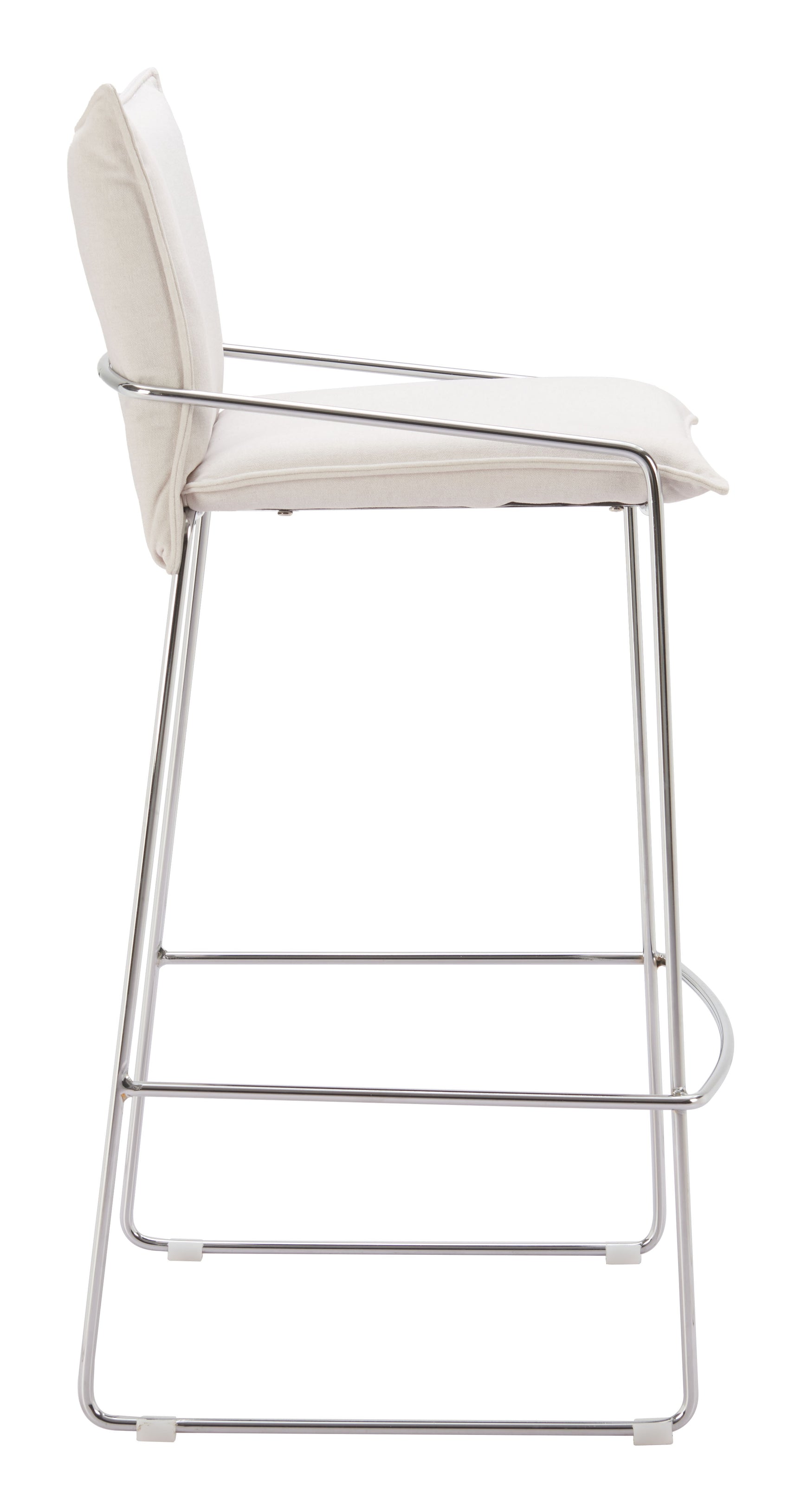 Pola White Barstool - Ornate Home