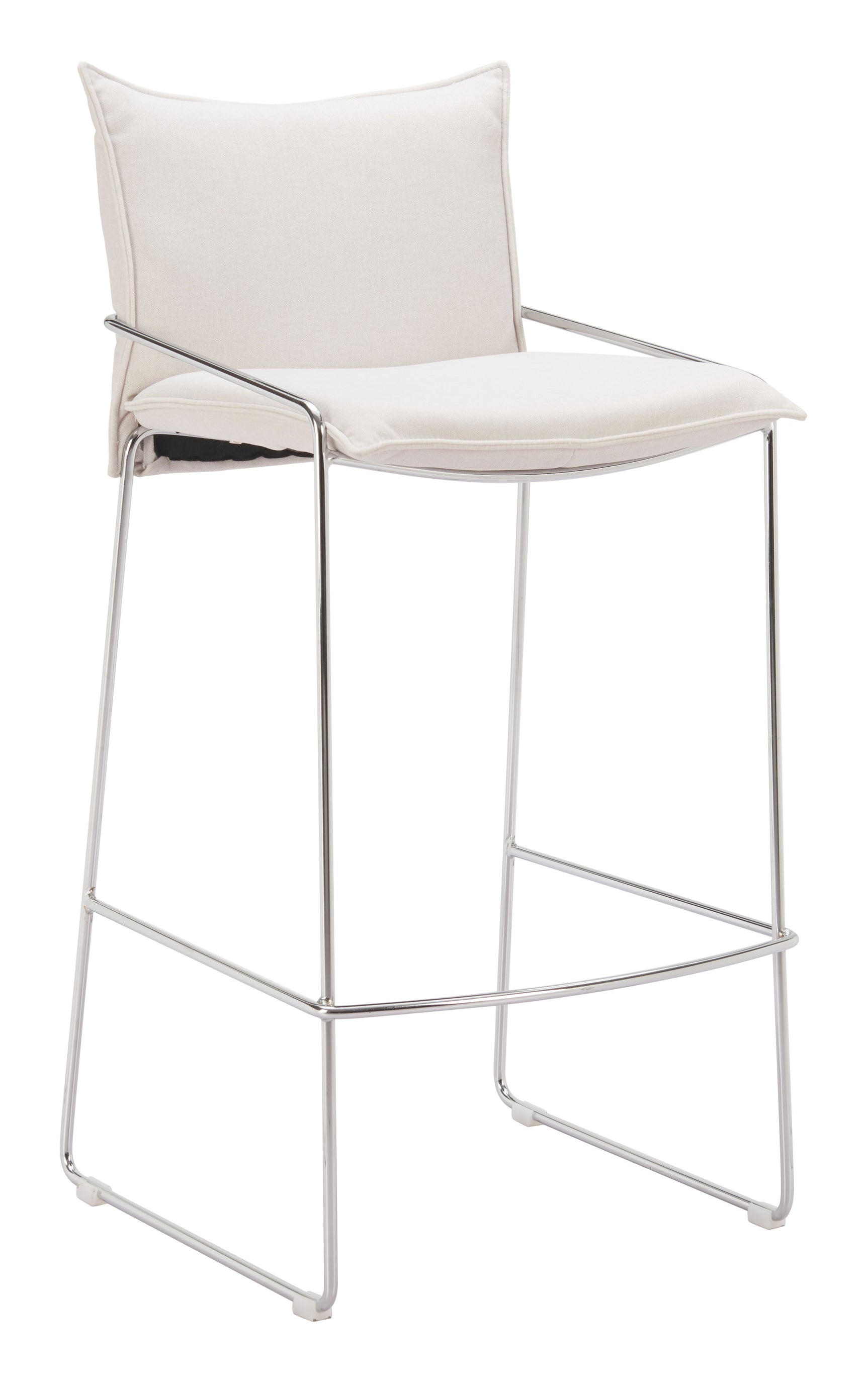 Pola White Barstool - Ornate Home