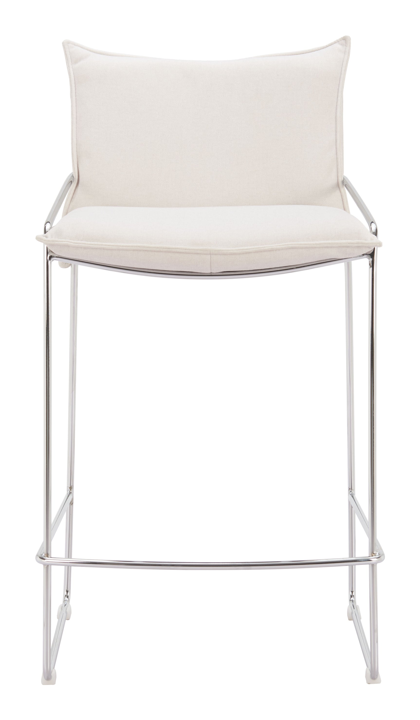 Pola White Counter Stool - Ornate Home