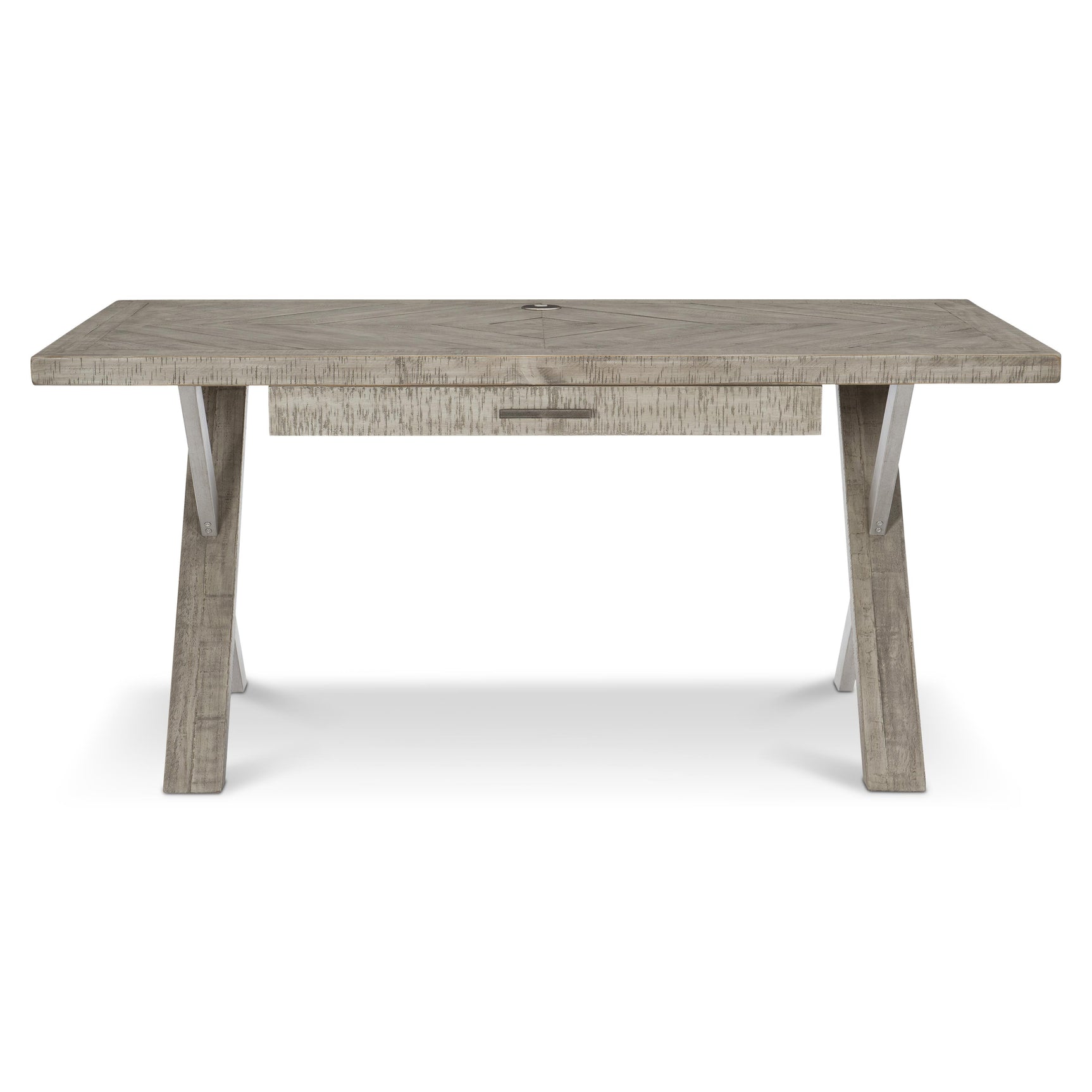 Polk Glazed Silver/Morel Desk - Ornate Home