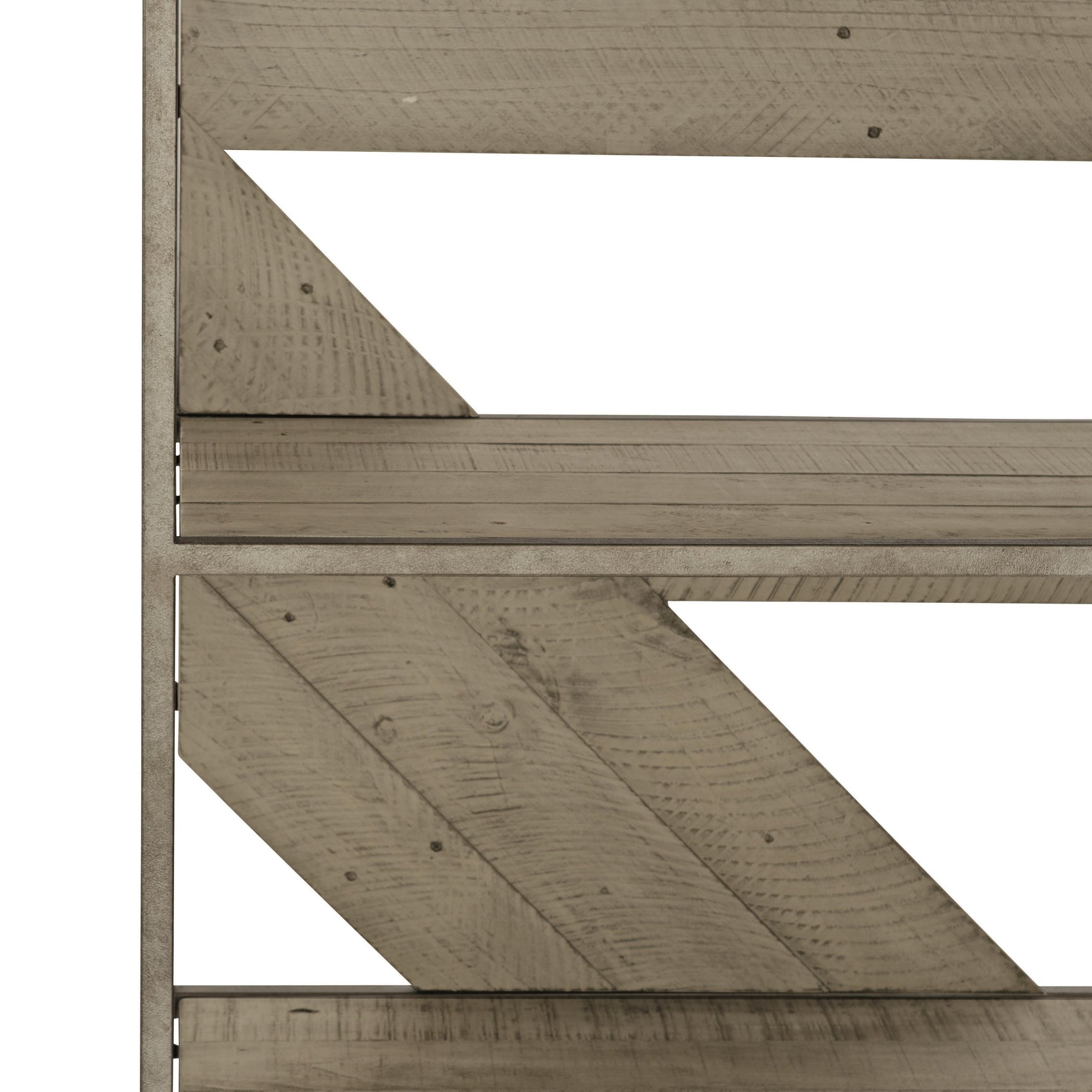 Polk Glazed Silver/Morel Etagere - Ornate Home