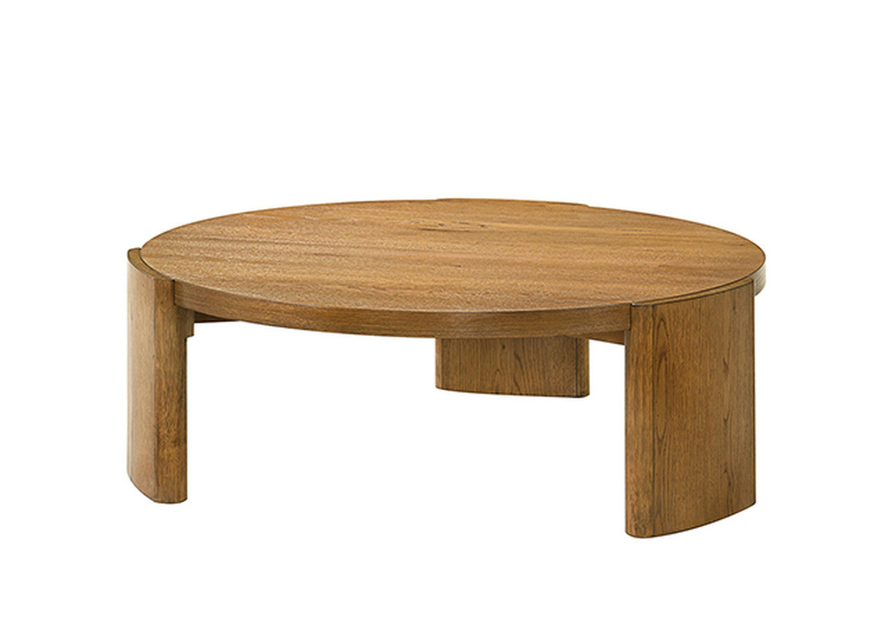 Poltimore Walnut Round Coffee Table - Ornate Home
