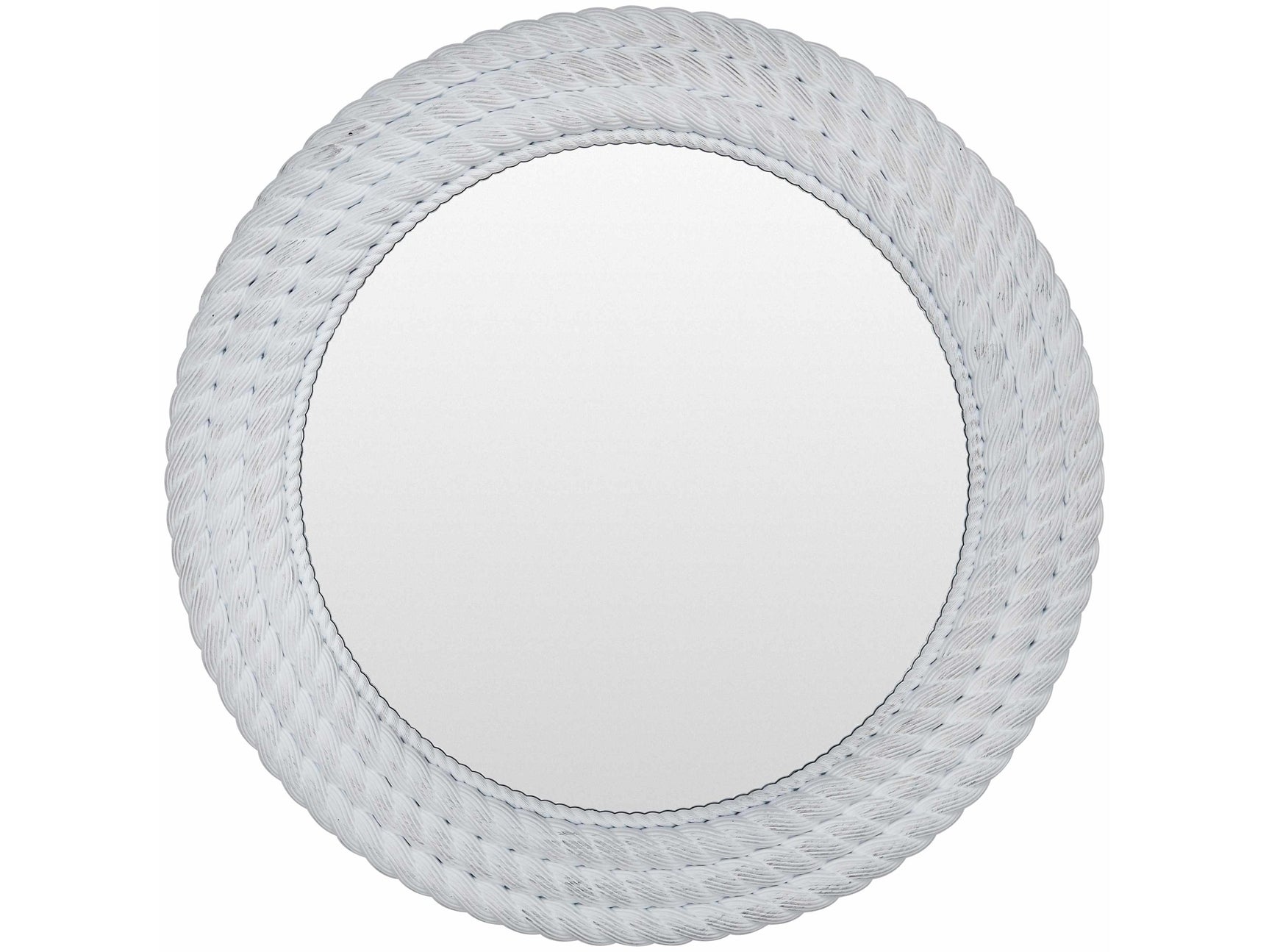 Polverigi Round White Mirror - Ornate Home