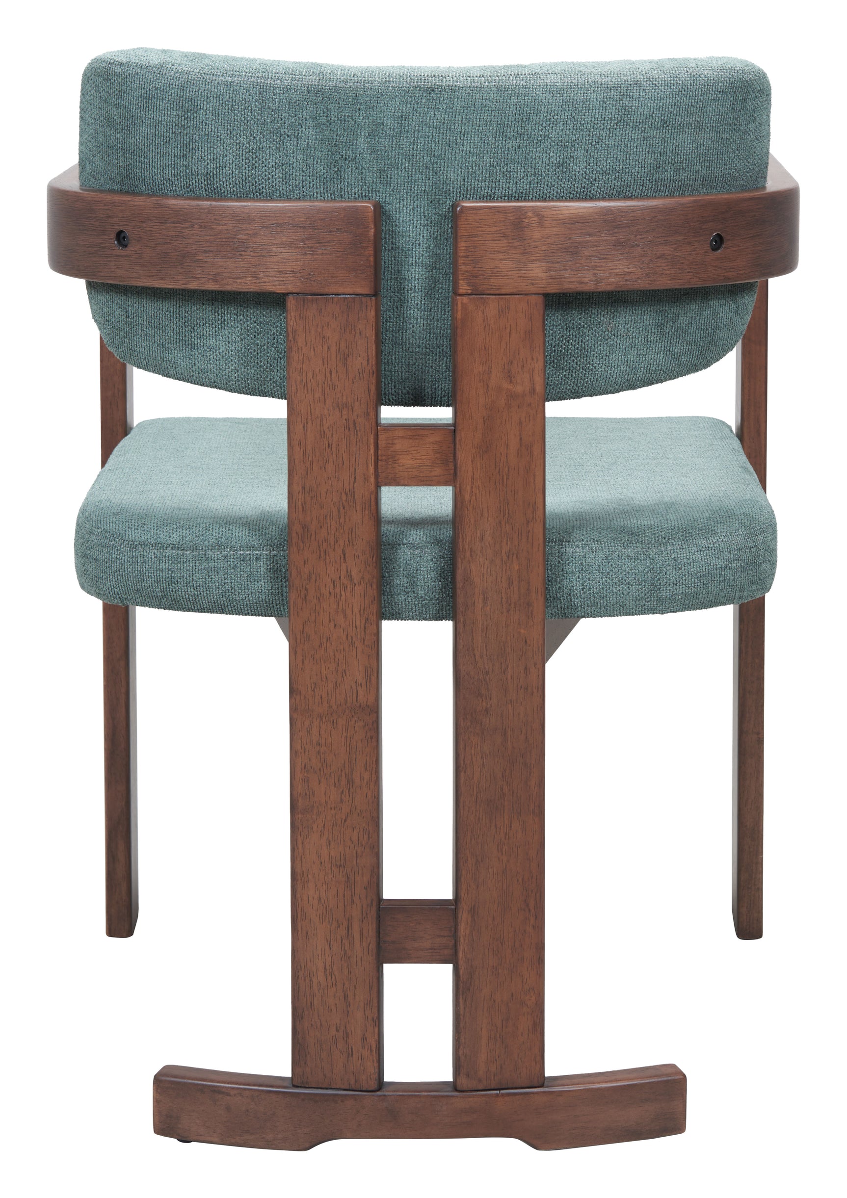 Poly Moss Gray & Walnut Dining Chair - Ornate Home