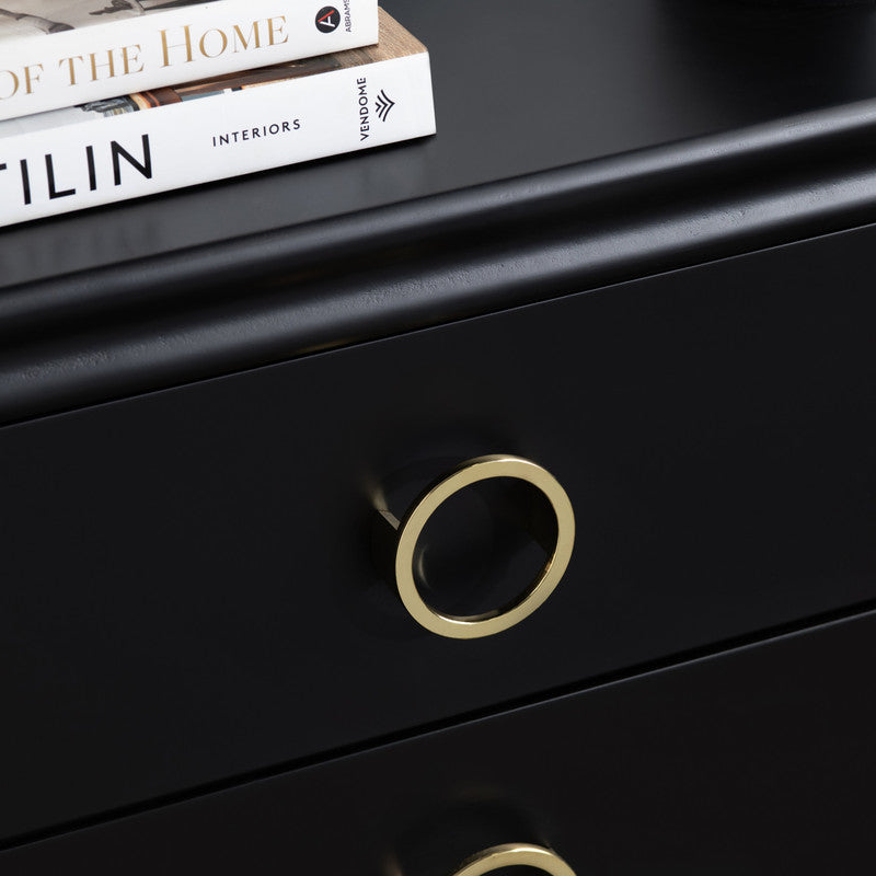 Pomeroy Black Chest - Ornate Home