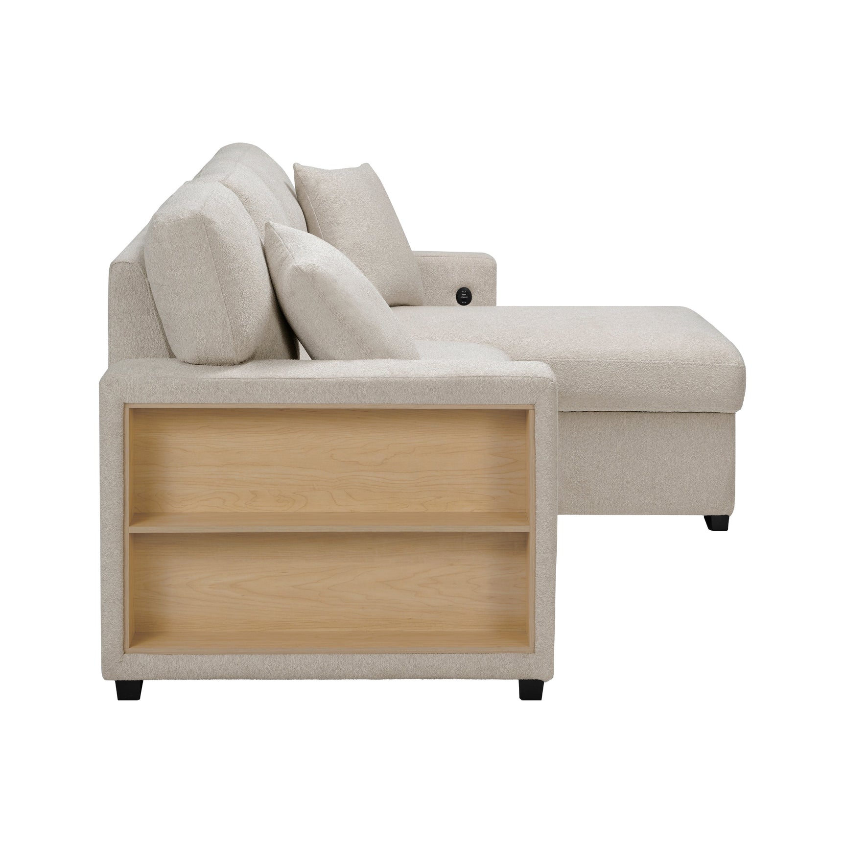 Pompano Beige Sectional with Right Chaise - Ornate Home