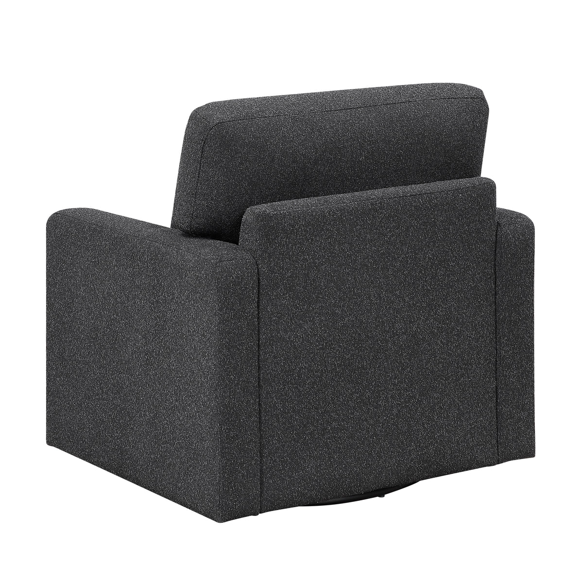 Pompano Black Swivel Chair - Ornate Home