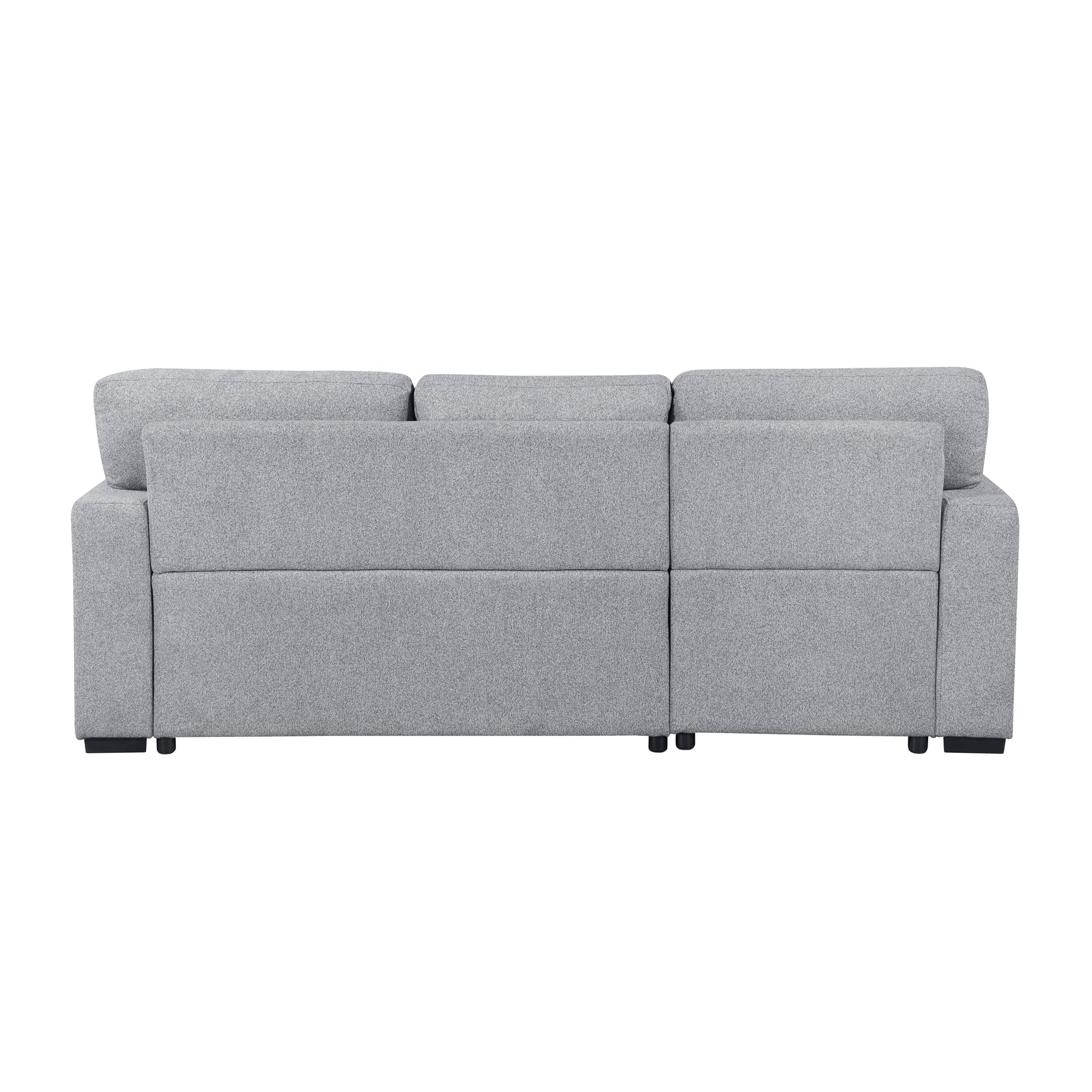 Pompano Sleeper Sectional with Left Chaise, Pull-out Bed and Hidden Storage, Charging Ports - Ornate Home