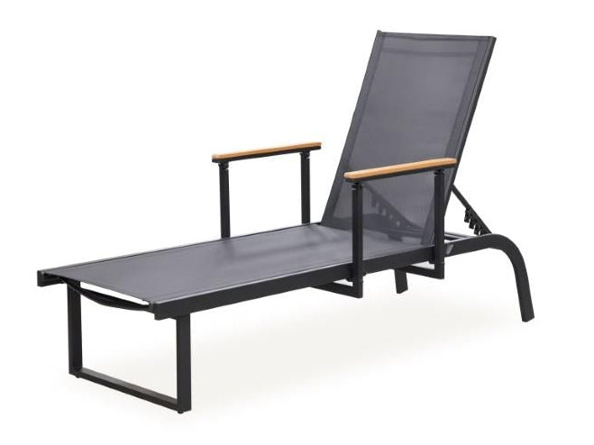 Ponton Black Lounge Chair - Ornate Home