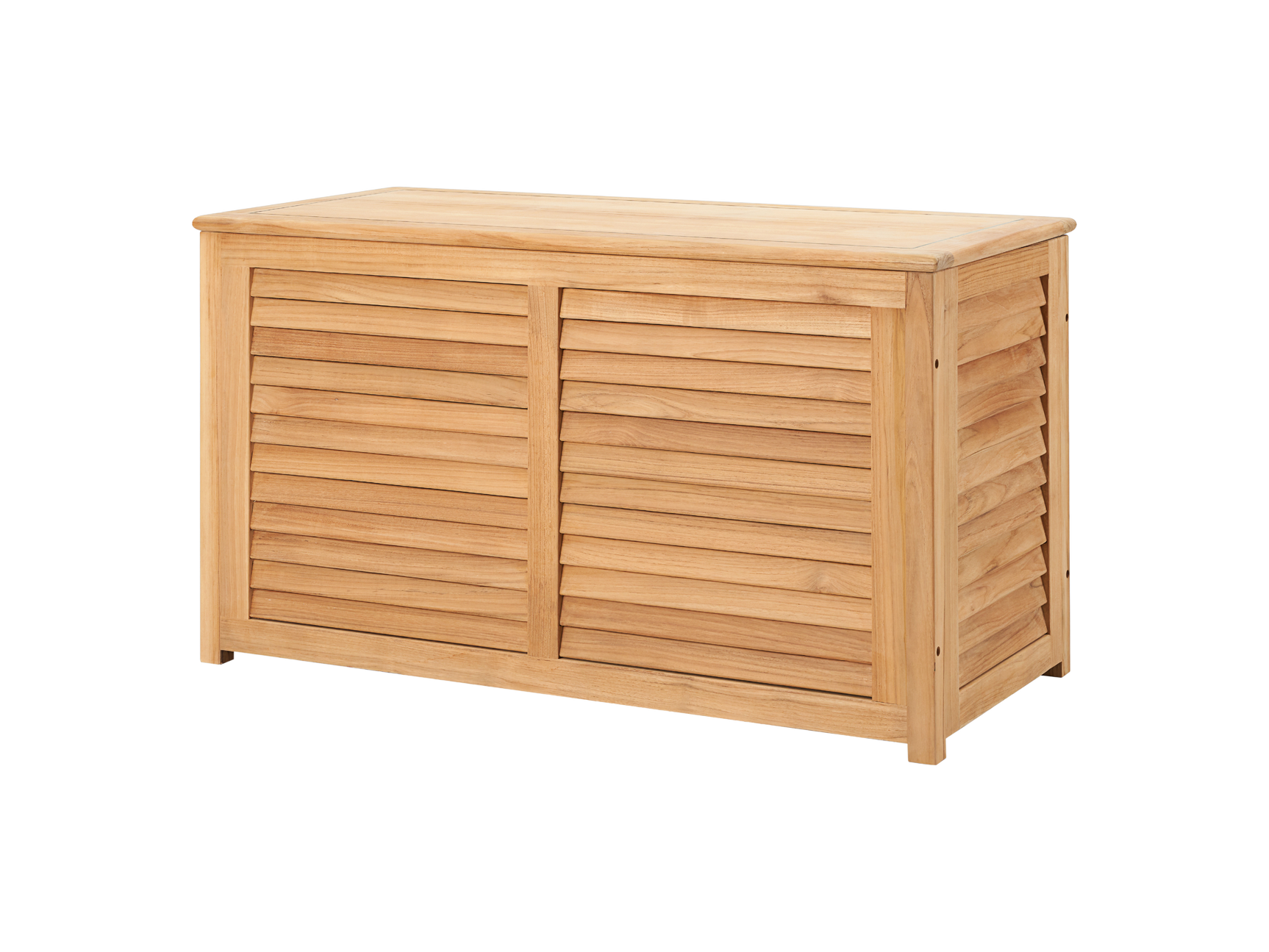 Poolside Teak Outdoor Storage Cushion Box - Ornate Home
