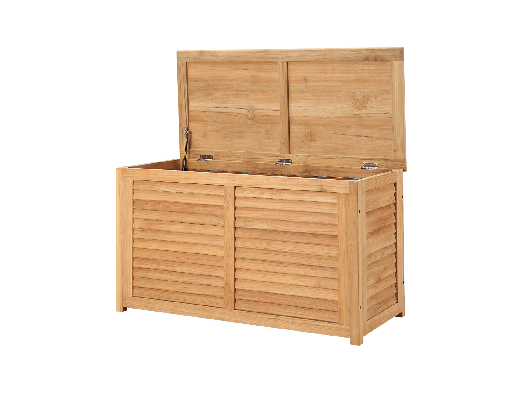 Poolside Teak Outdoor Storage Cushion Box - Ornate Home