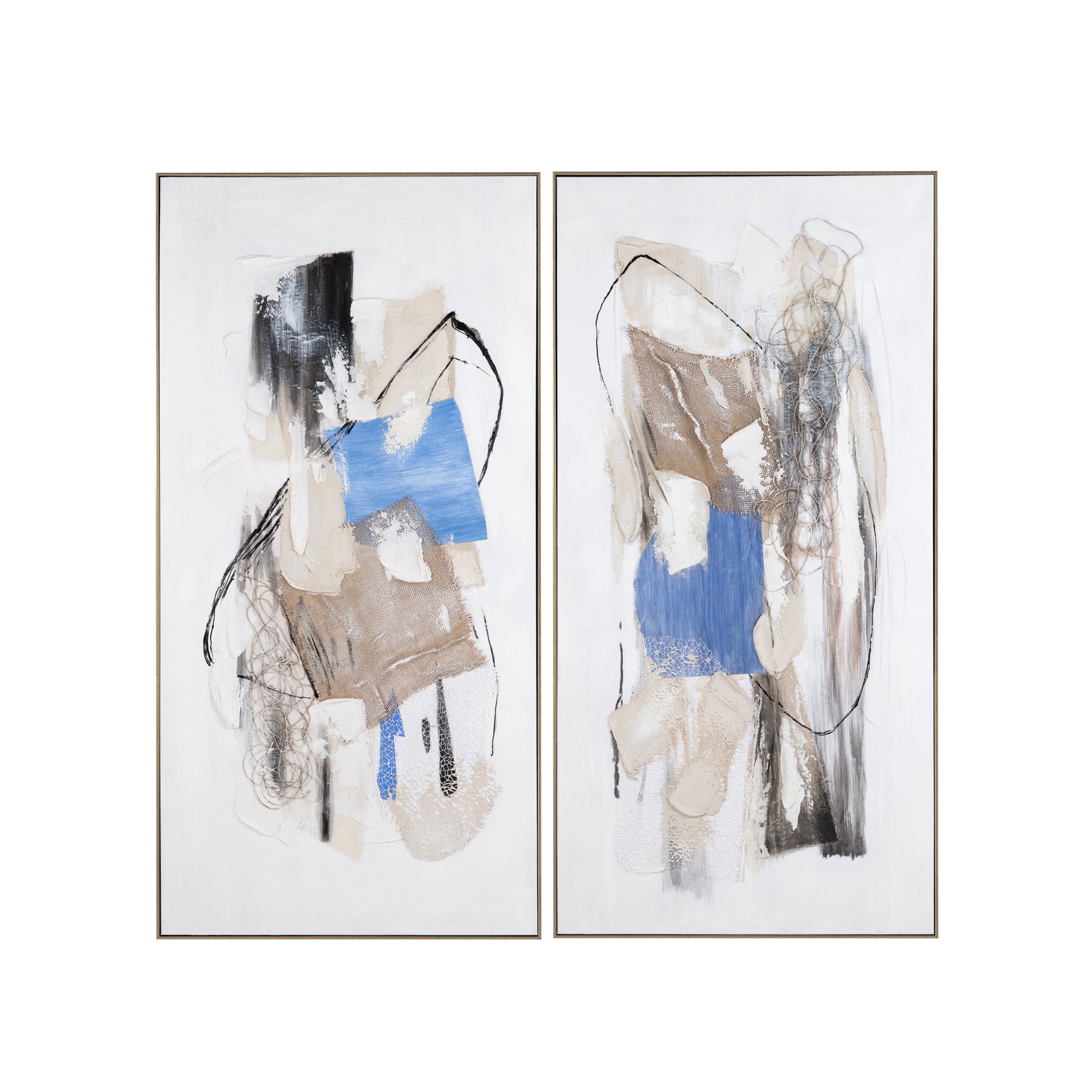 Pop Of Blue Blue/Black Canvas