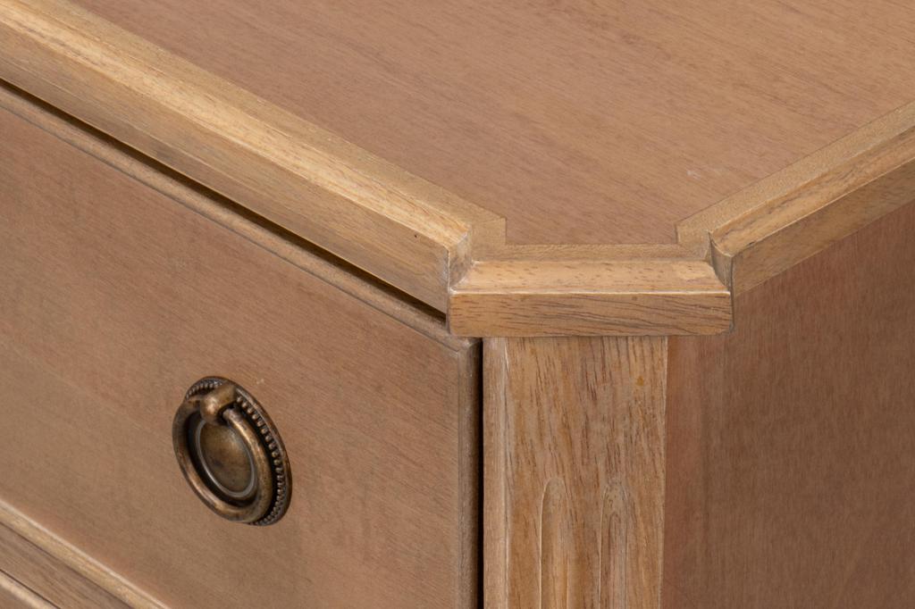 Poppin's Brown Three Drawer Chest - Ornate Home