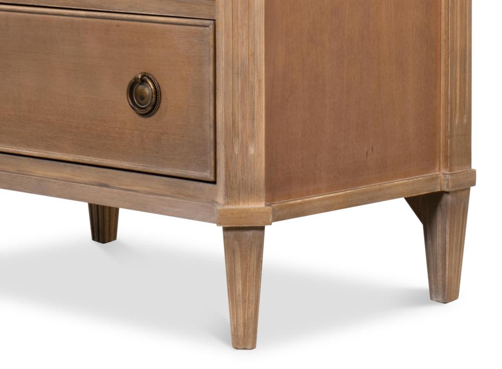 Poppin's Brown Three Drawer Chest - Ornate Home